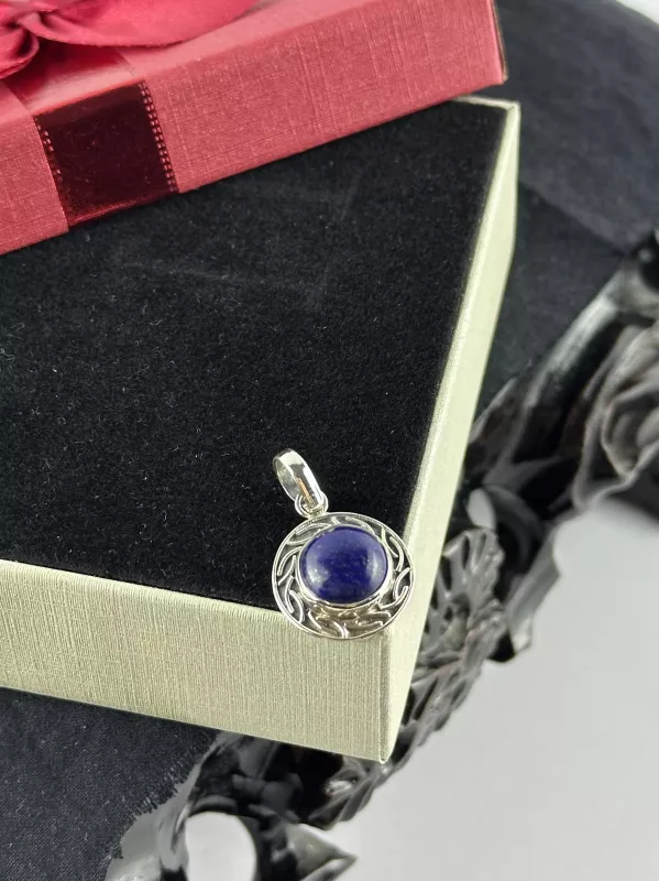 Lapis Gümüş Kolye Ucu