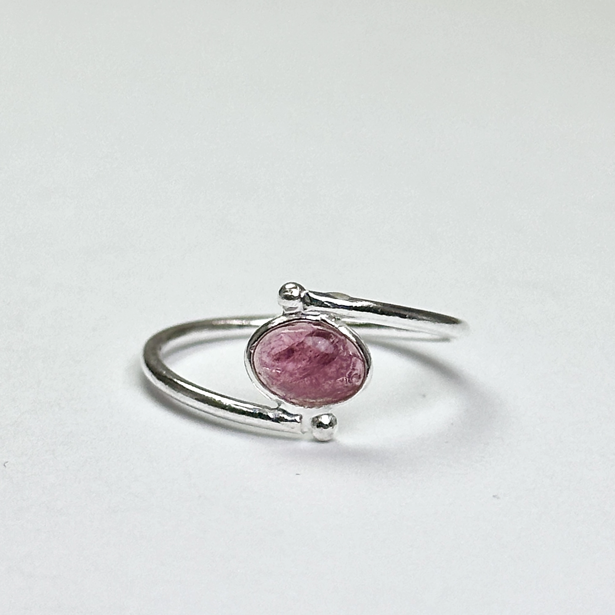 Turmalin Taşından Gümüş Yüzük