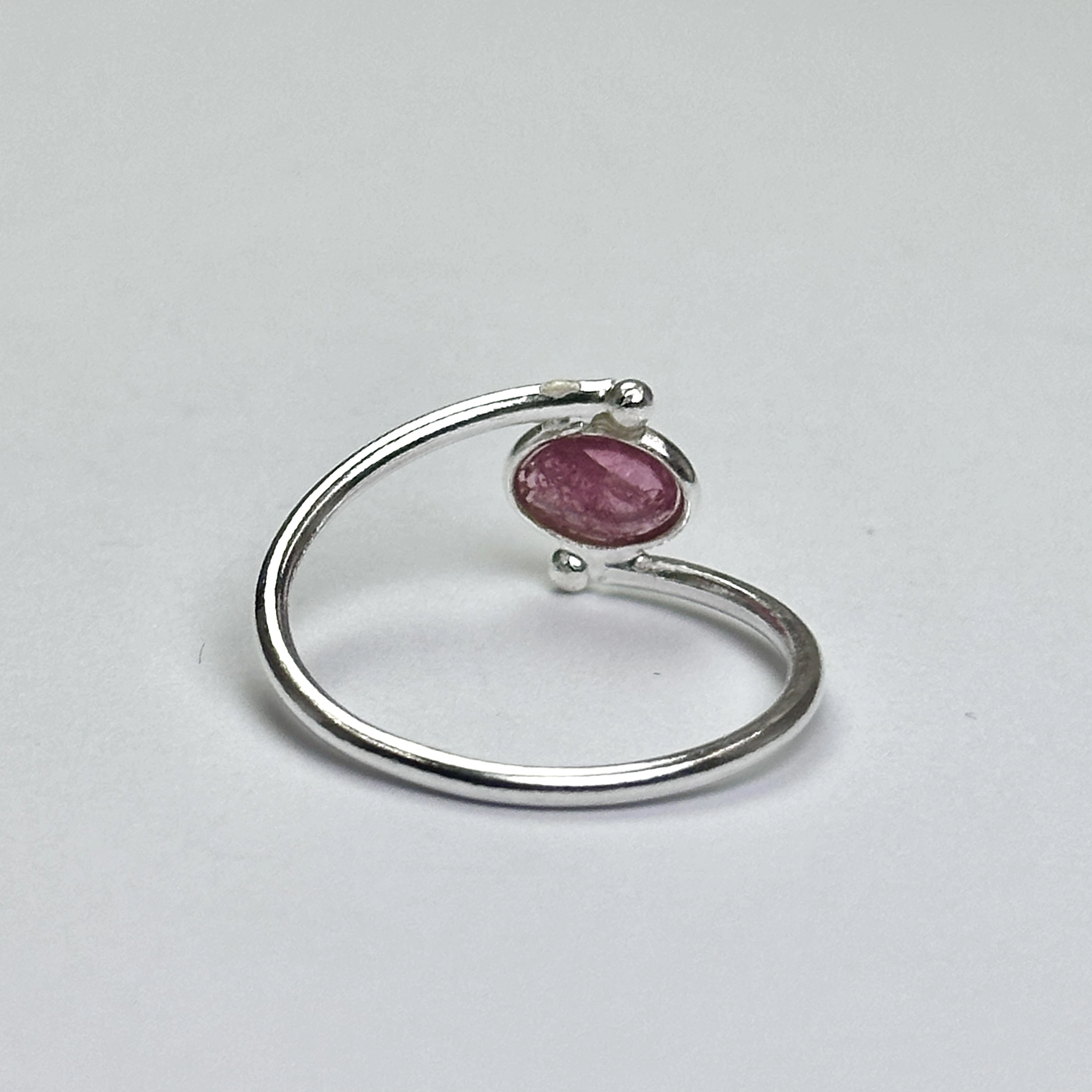 Turmalin Taşından Gümüş Yüzük