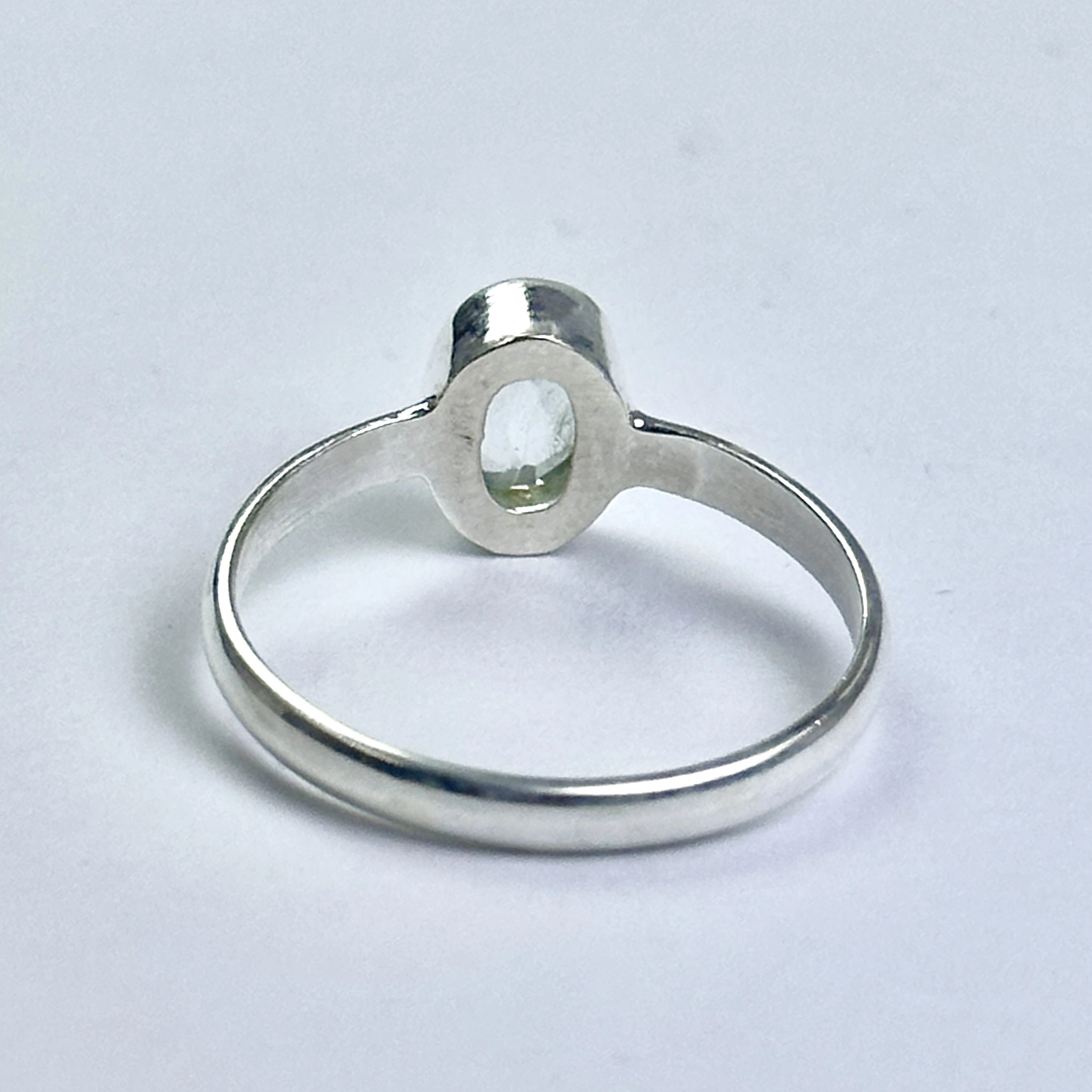 Topaz Taşından Gümüş Yüzük