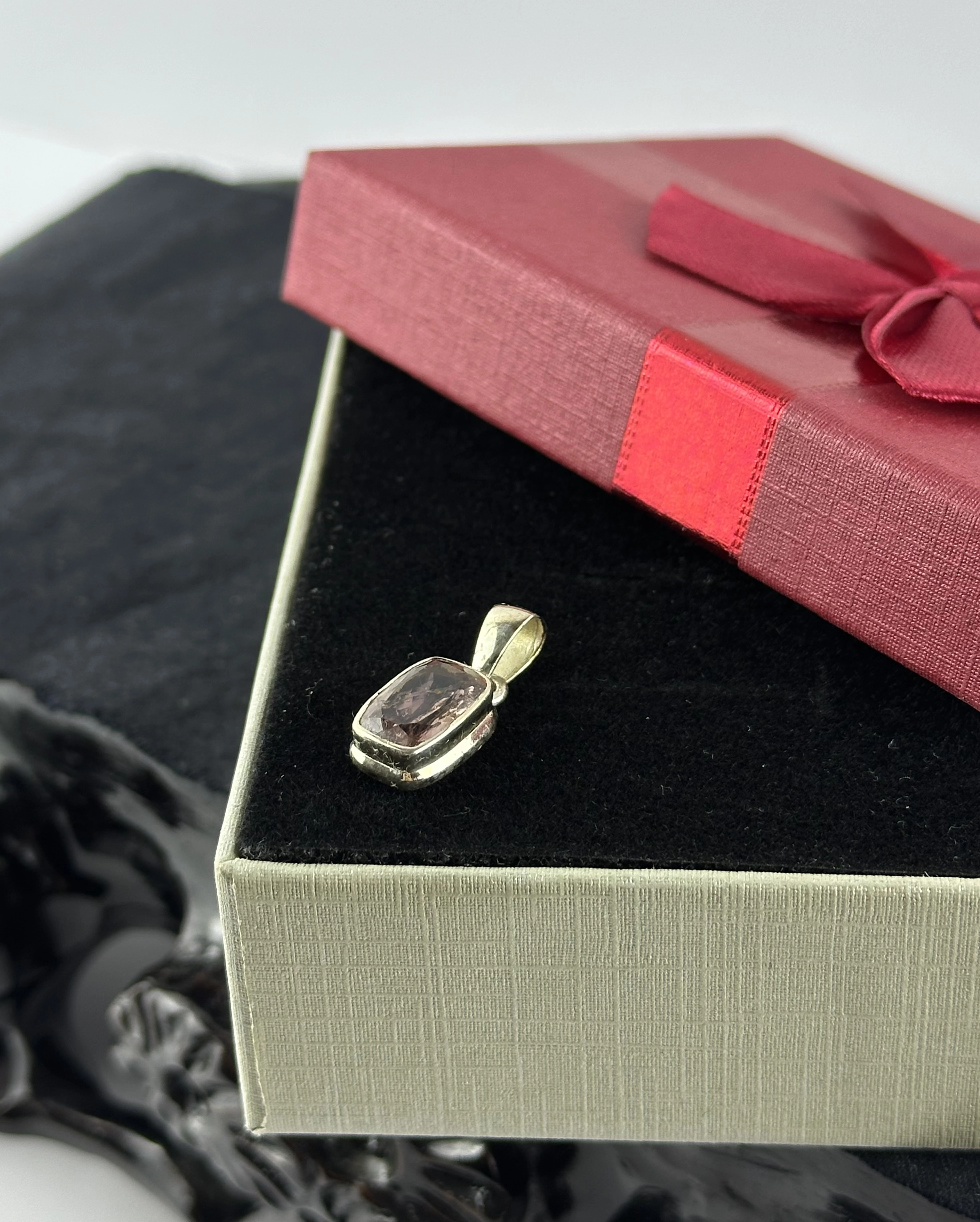 Turmalin Gümüş Kolye Ucu