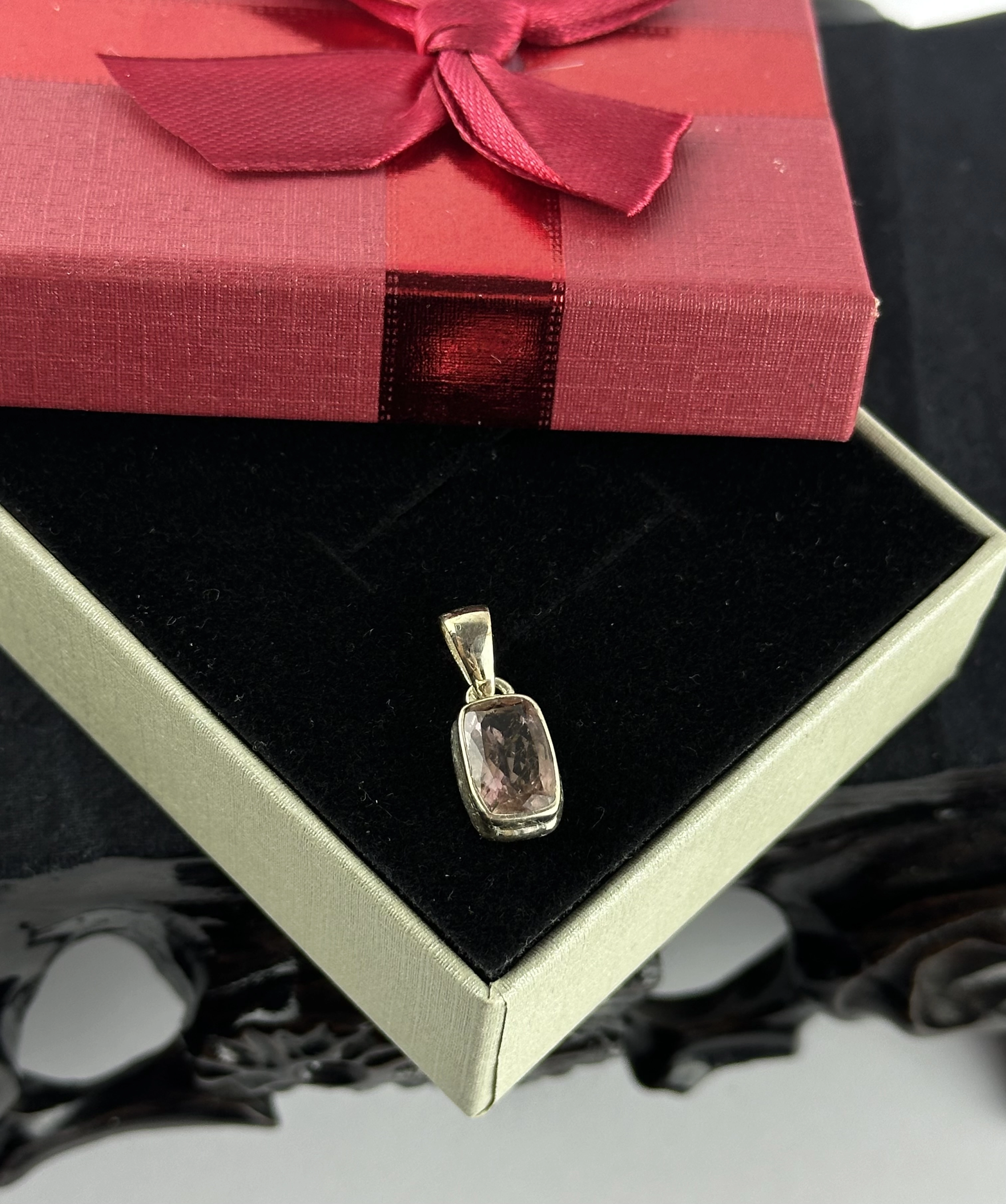 Turmalin Gümüş Kolye Ucu