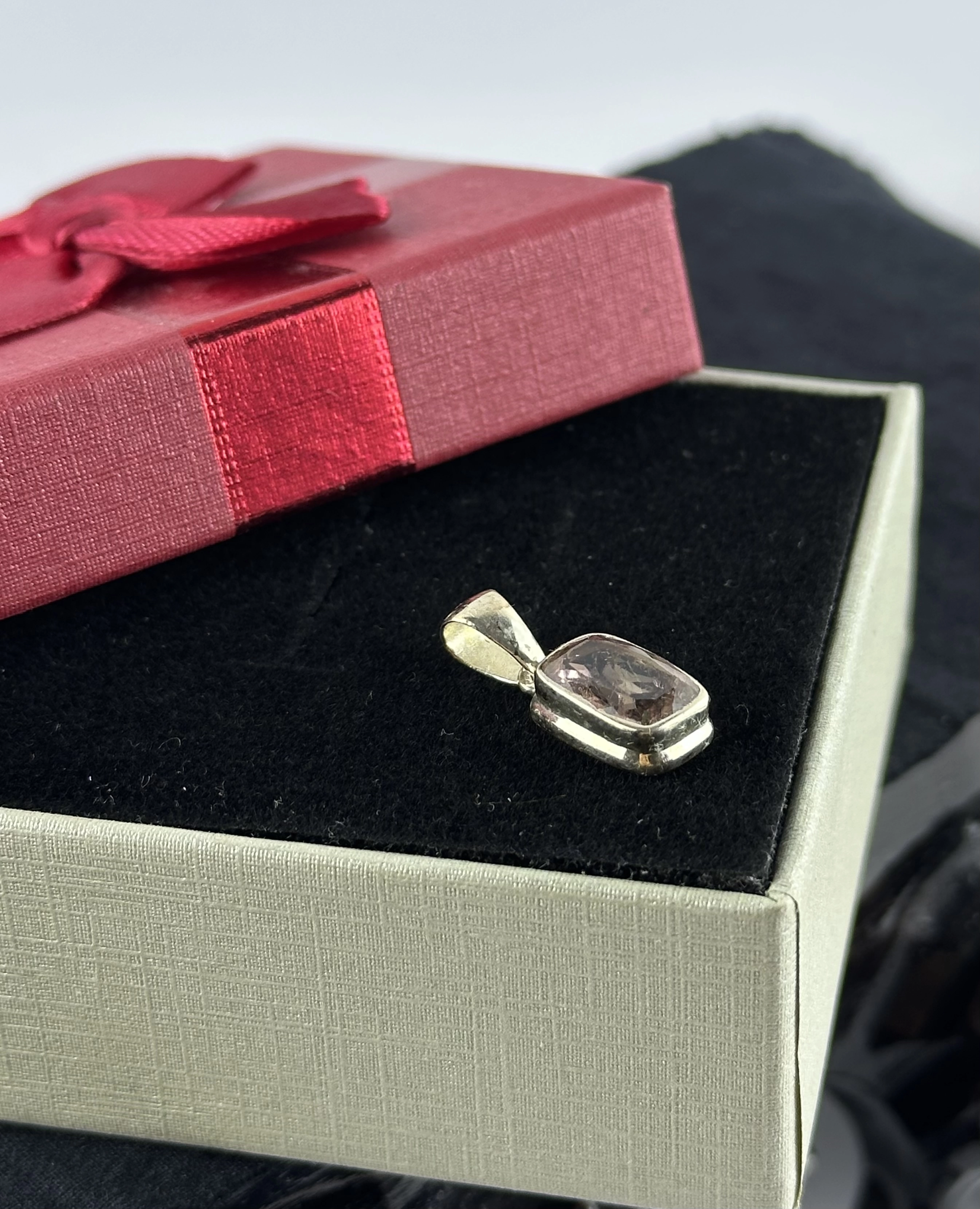 Turmalin Gümüş Kolye Ucu