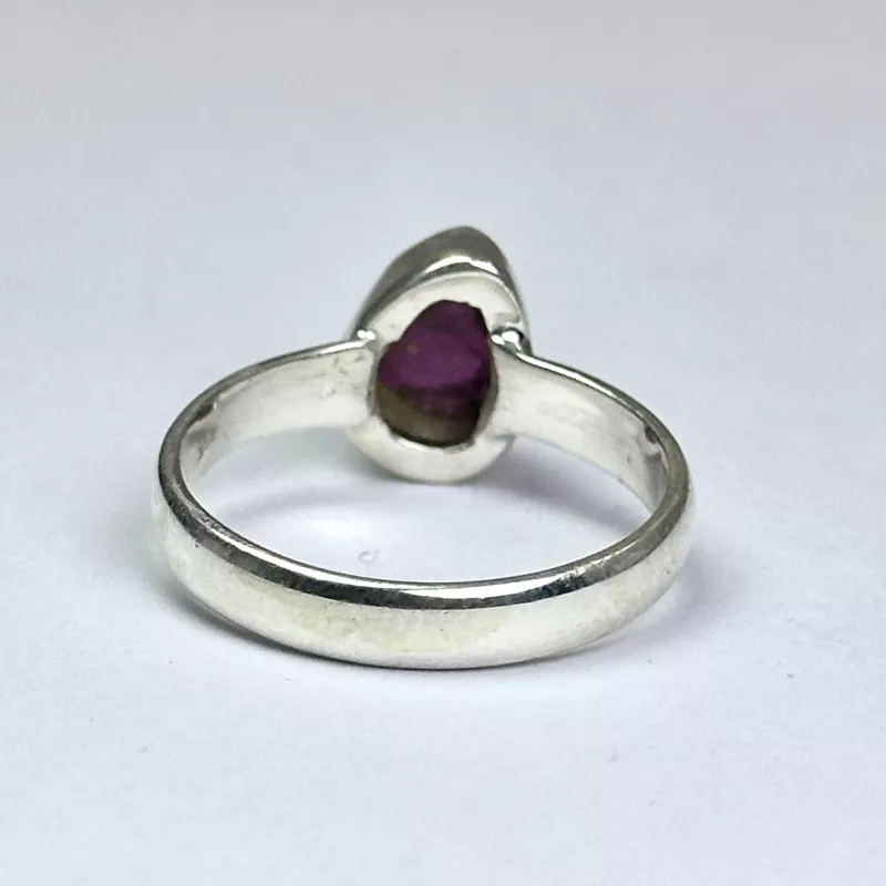 Lal(Garnet) Taşından Gümüş Yüzük