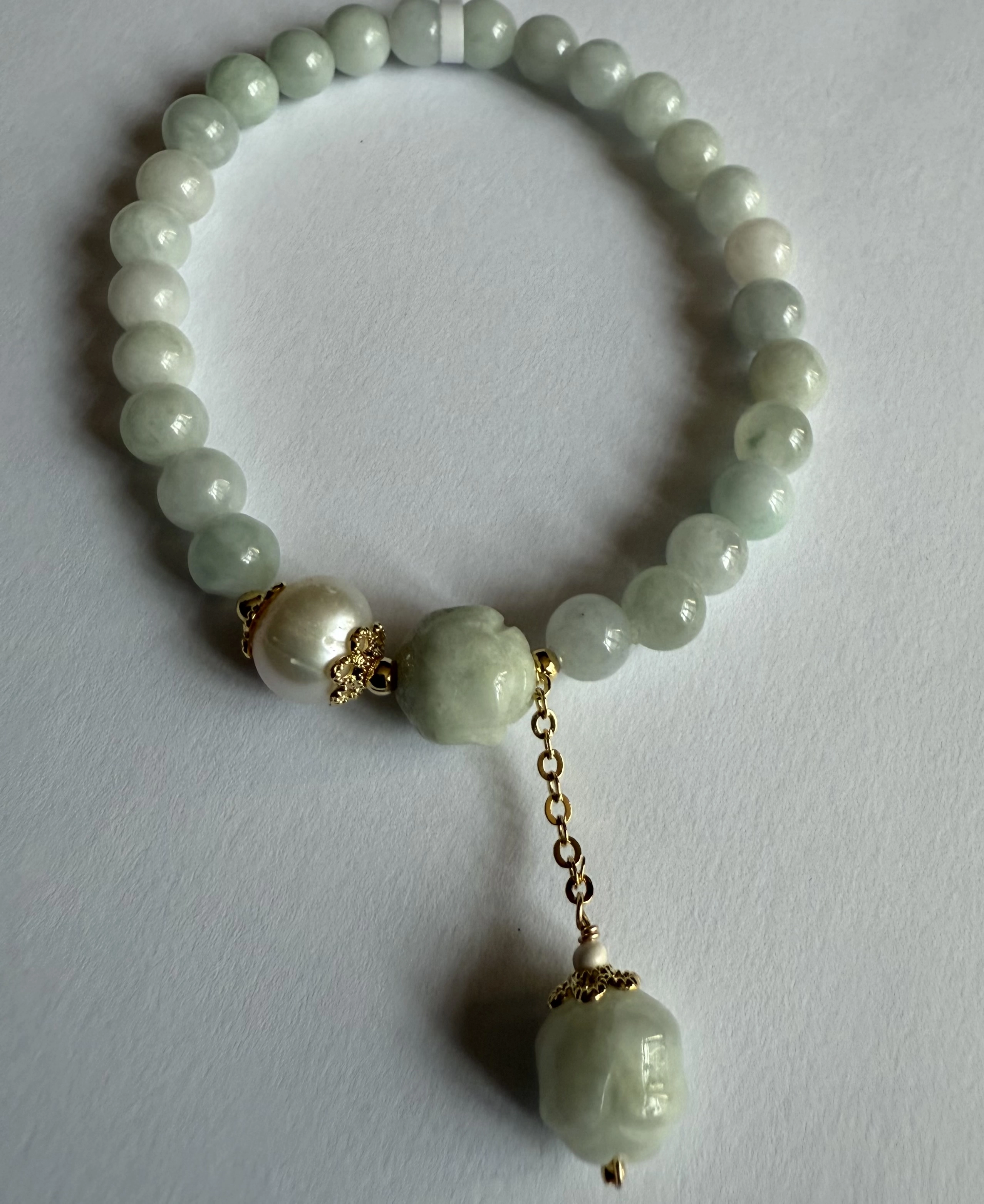 Orjinal Burma yeşiminden bileklik