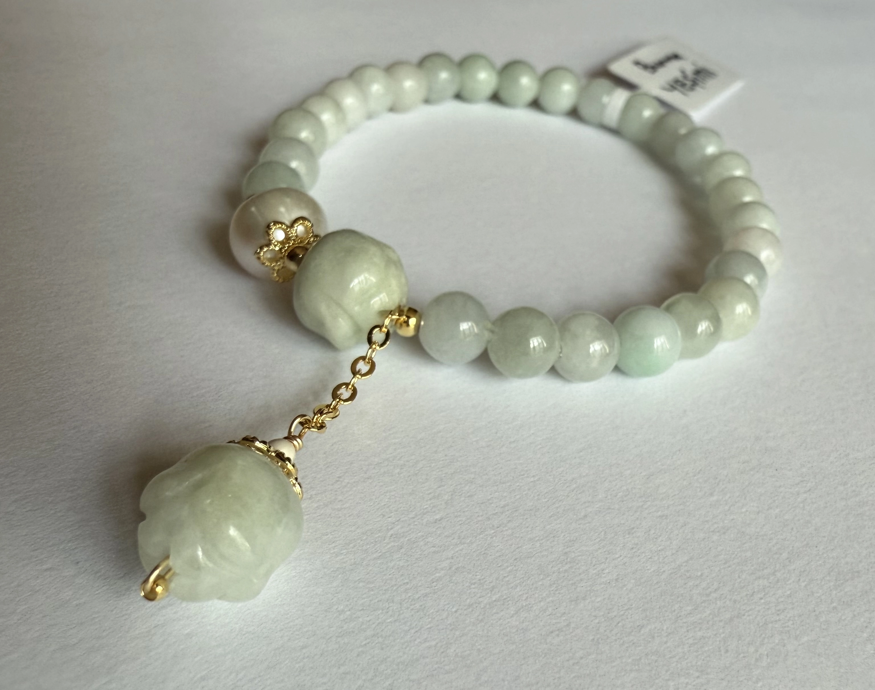 Orjinal Burma yeşiminden bileklik