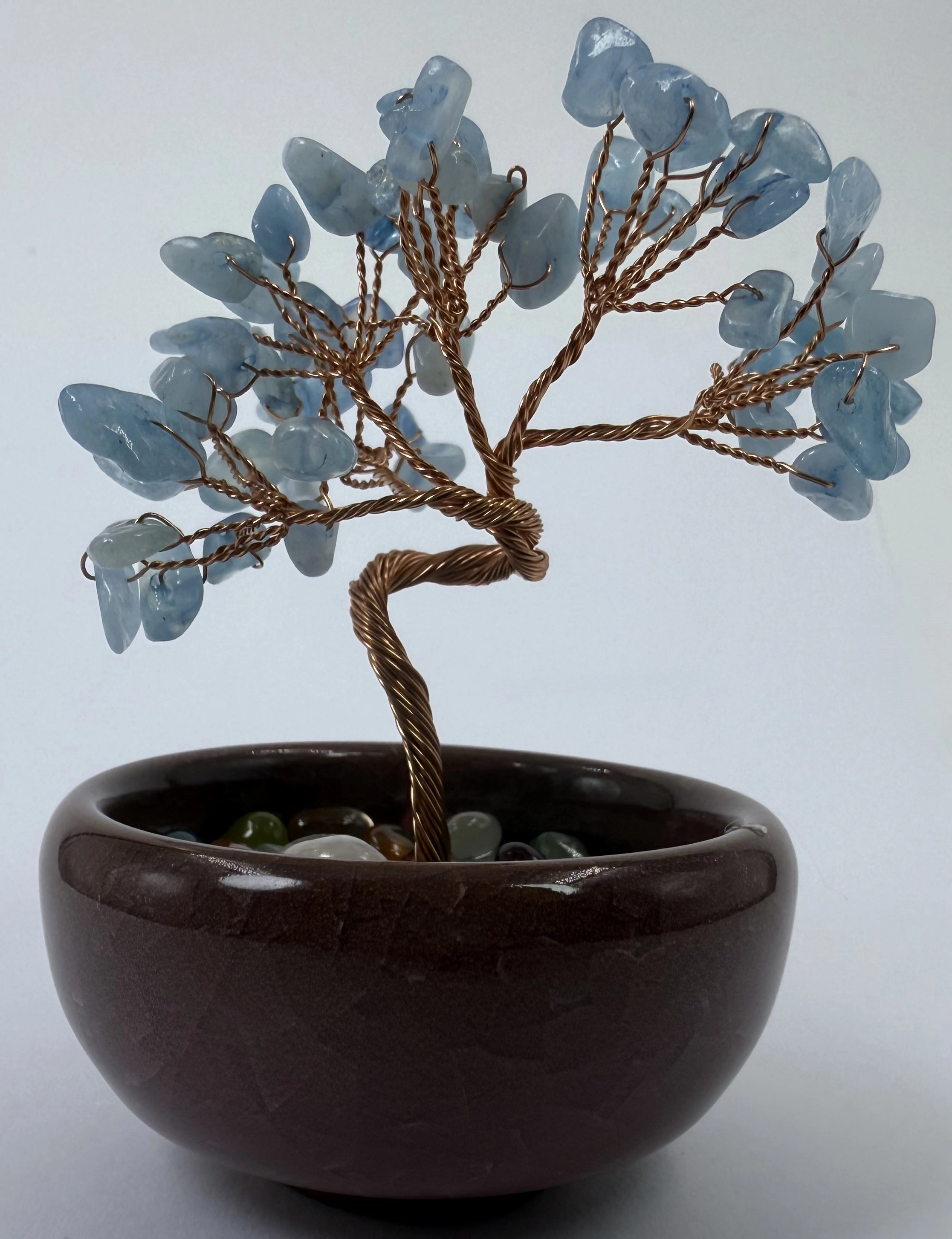 Akuamarin Hayat Ağacı Biblo