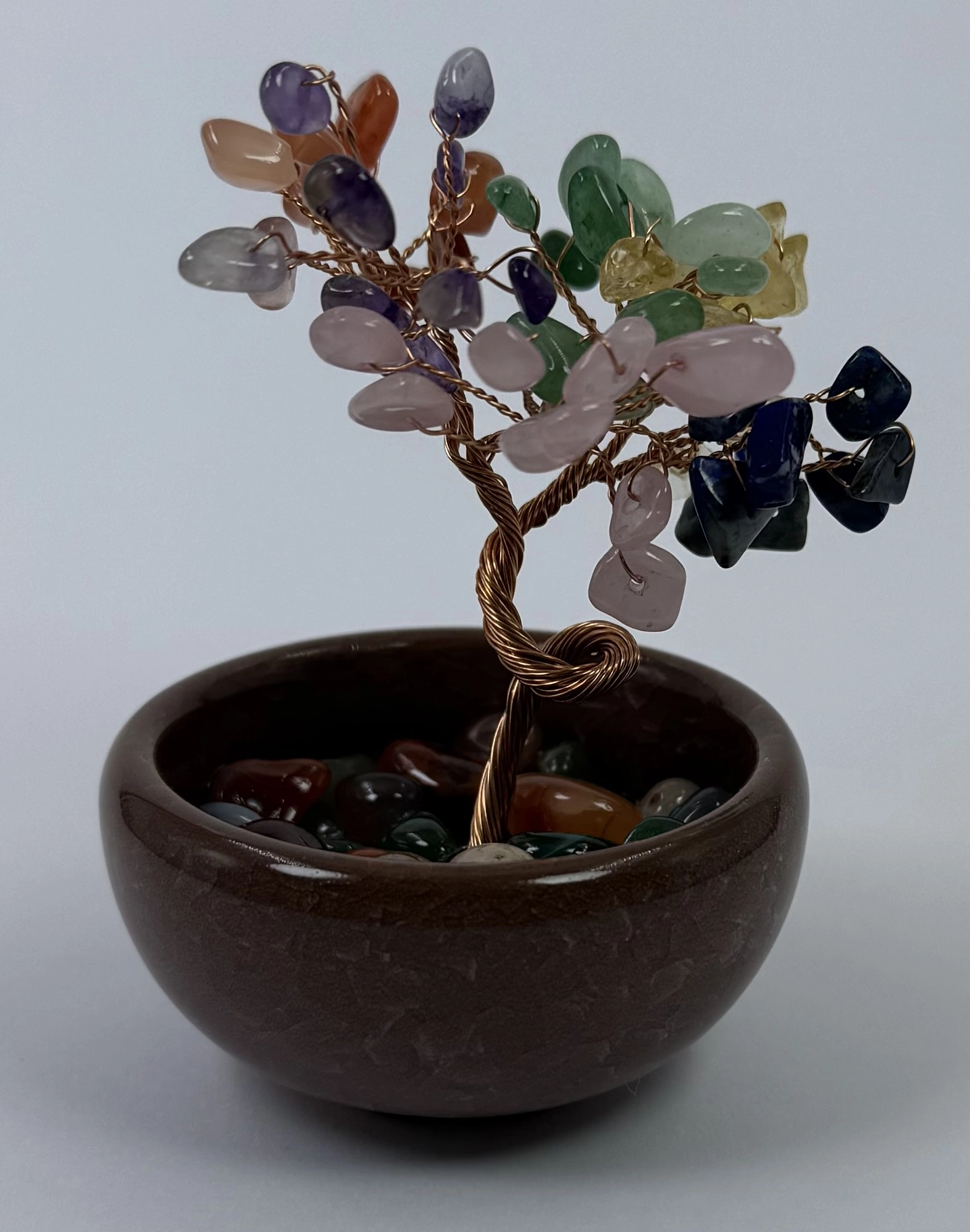 Çakra Taşlarından Hayat Ağacı Biblo