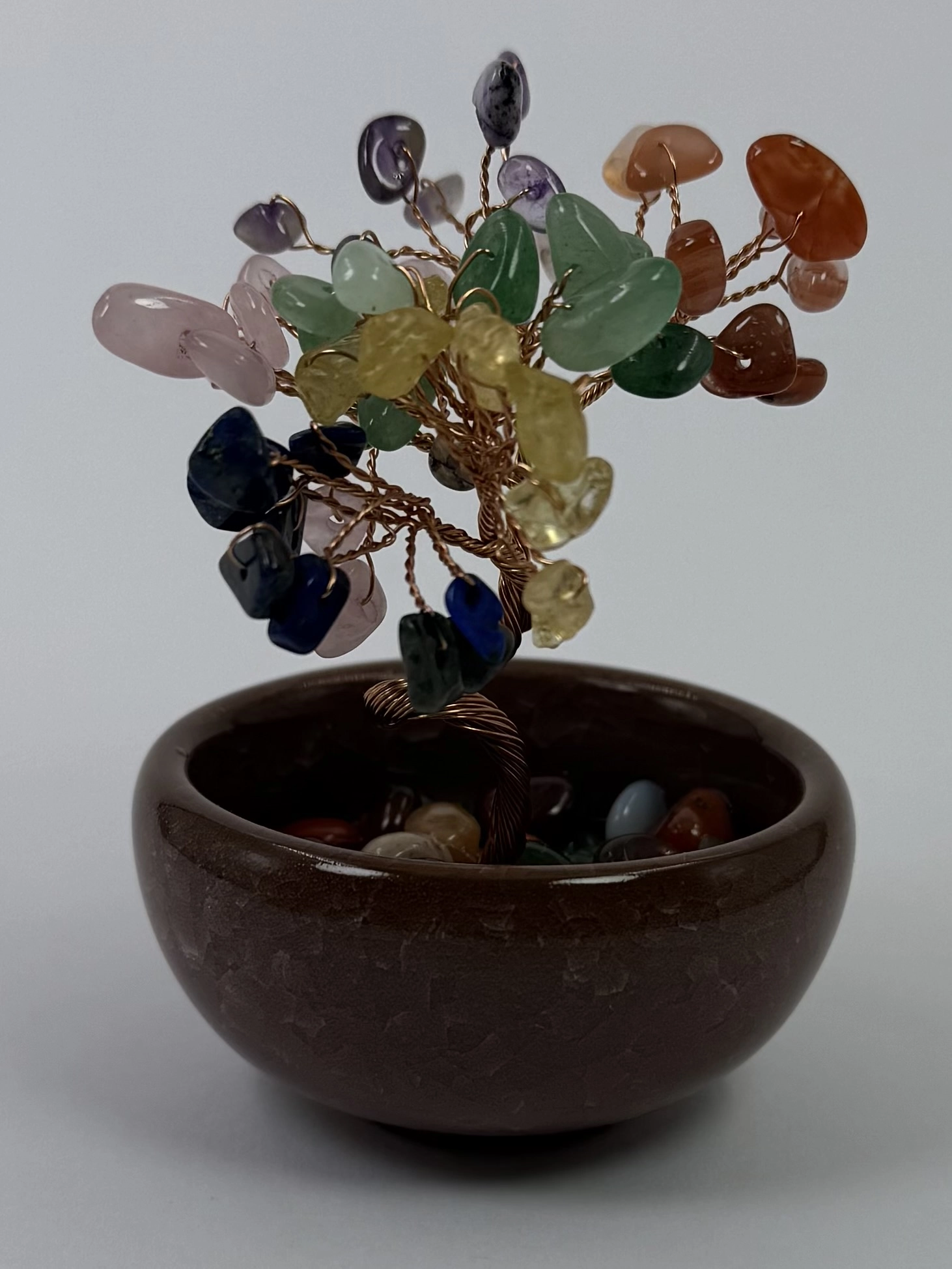 Çakra Taşlarından Hayat Ağacı Biblo