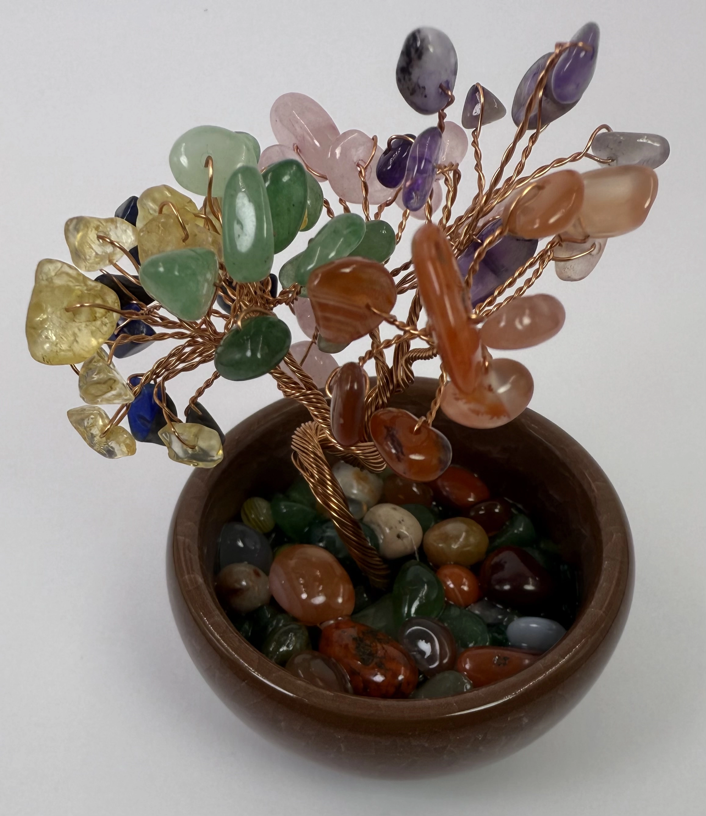 Çakra Taşlarından Hayat Ağacı Biblo