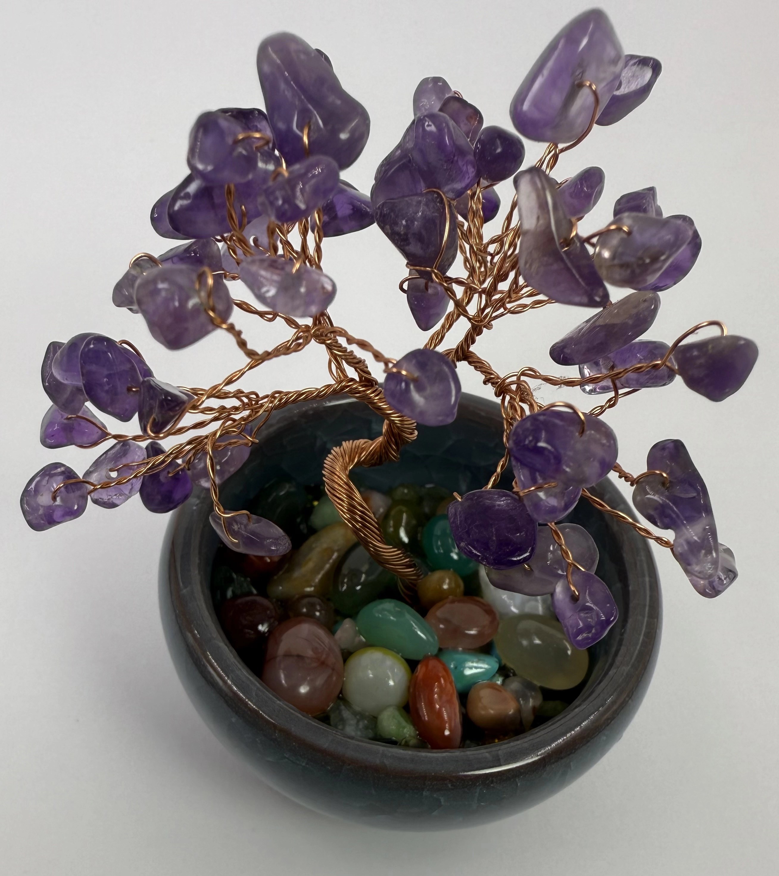 Ametist Taşlı Hayat Ağacı Biblo