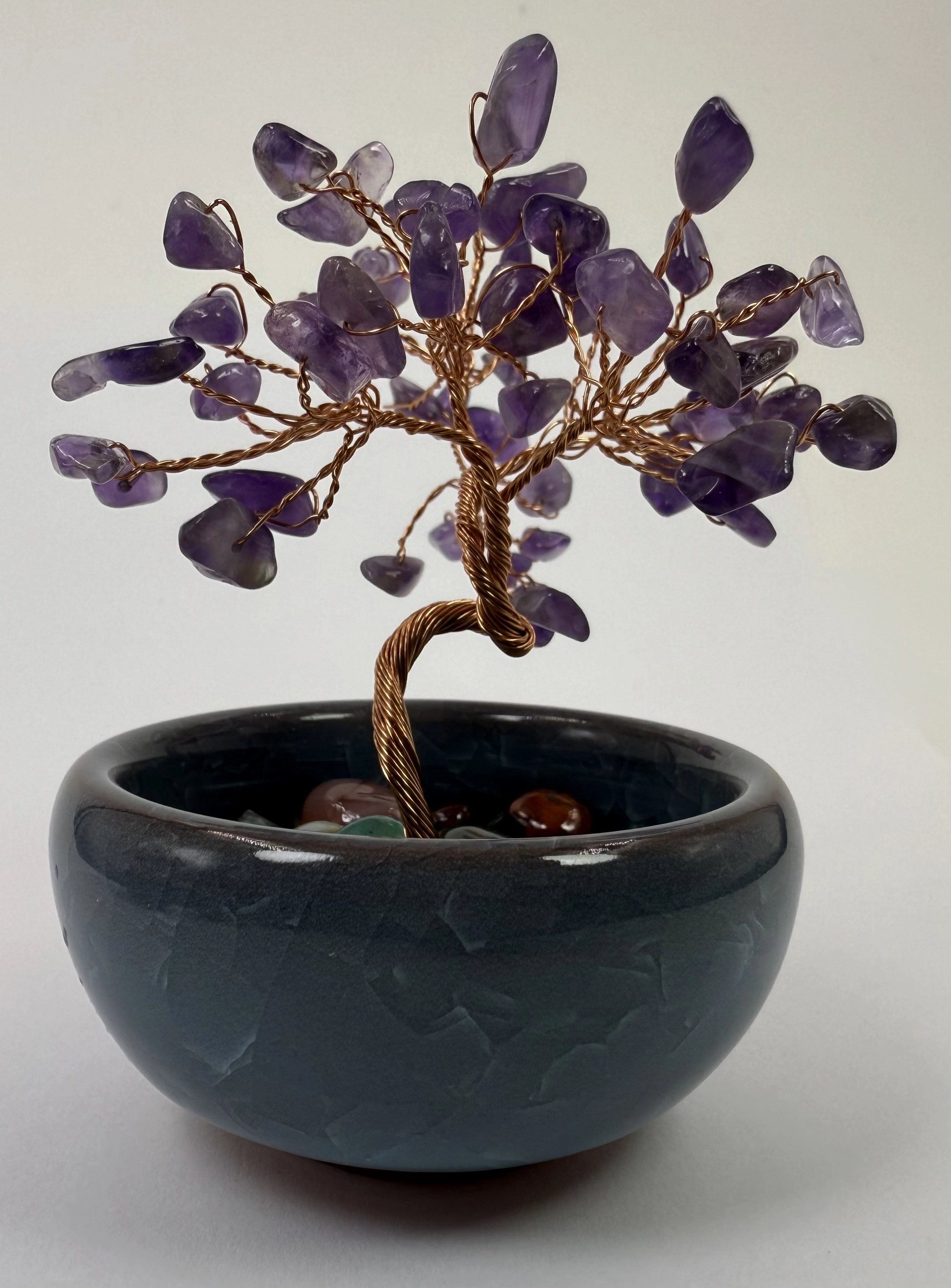 Ametist Taşlı Hayat Ağacı Biblo