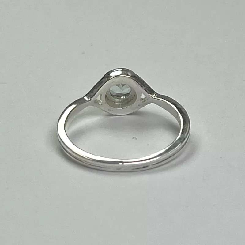 Topaz Taşından Gümüş Yüzük