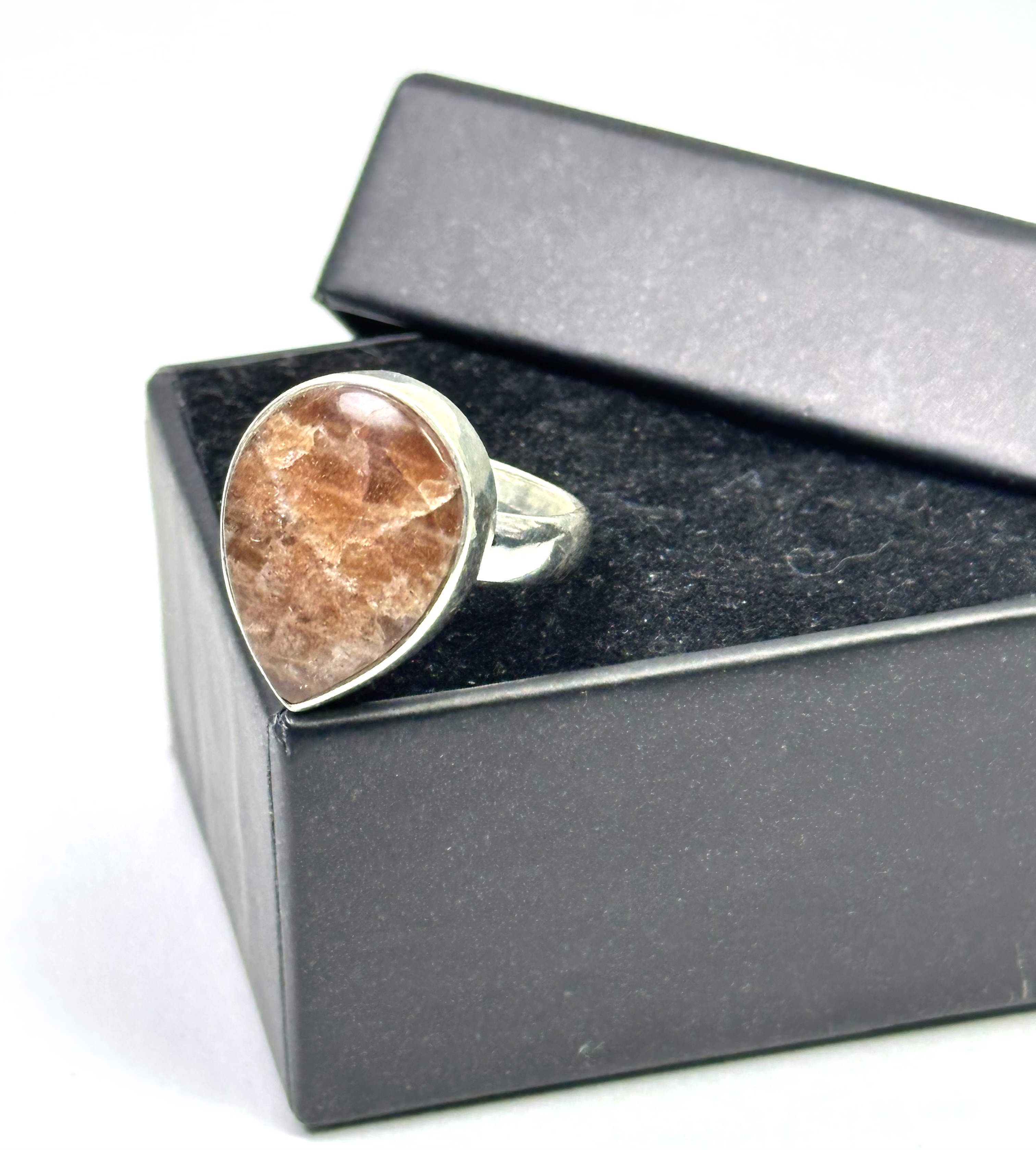 Güneş Taşı Gümüş Yüzük