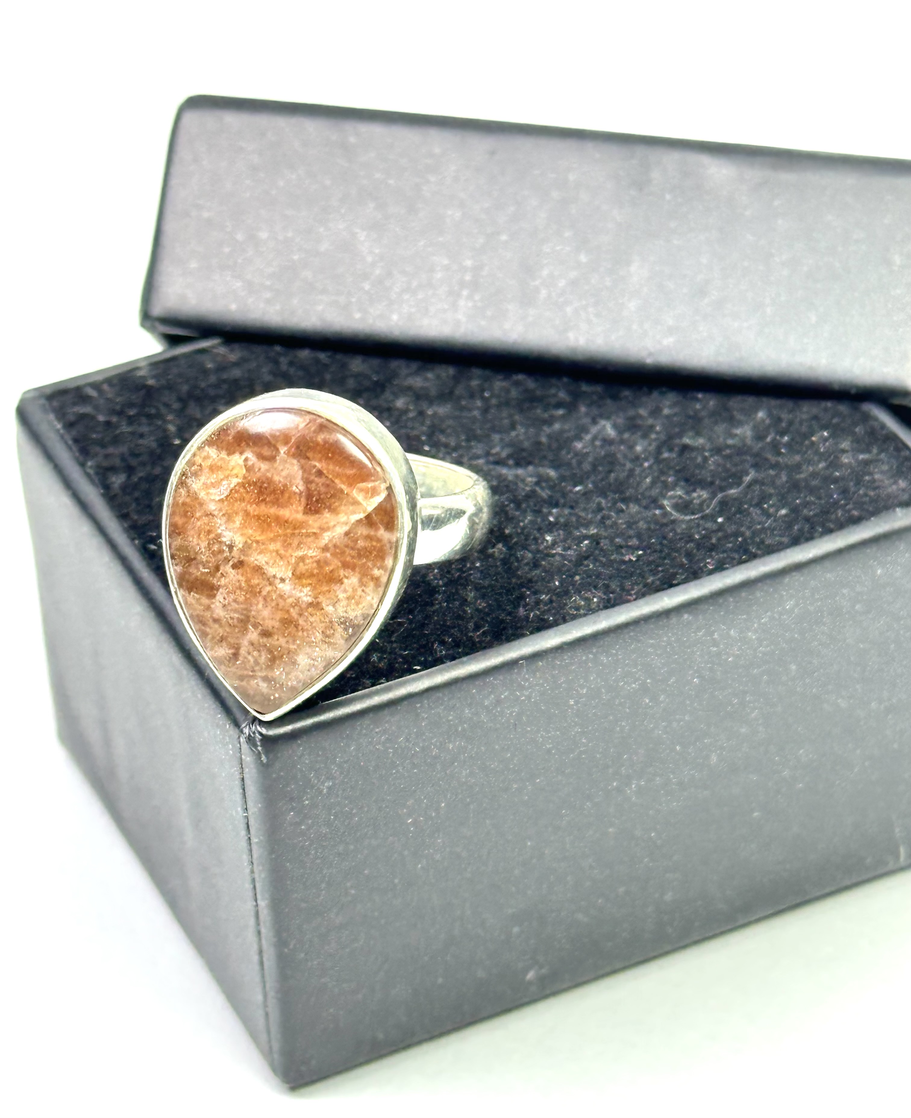 Güneş Taşı Gümüş Yüzük