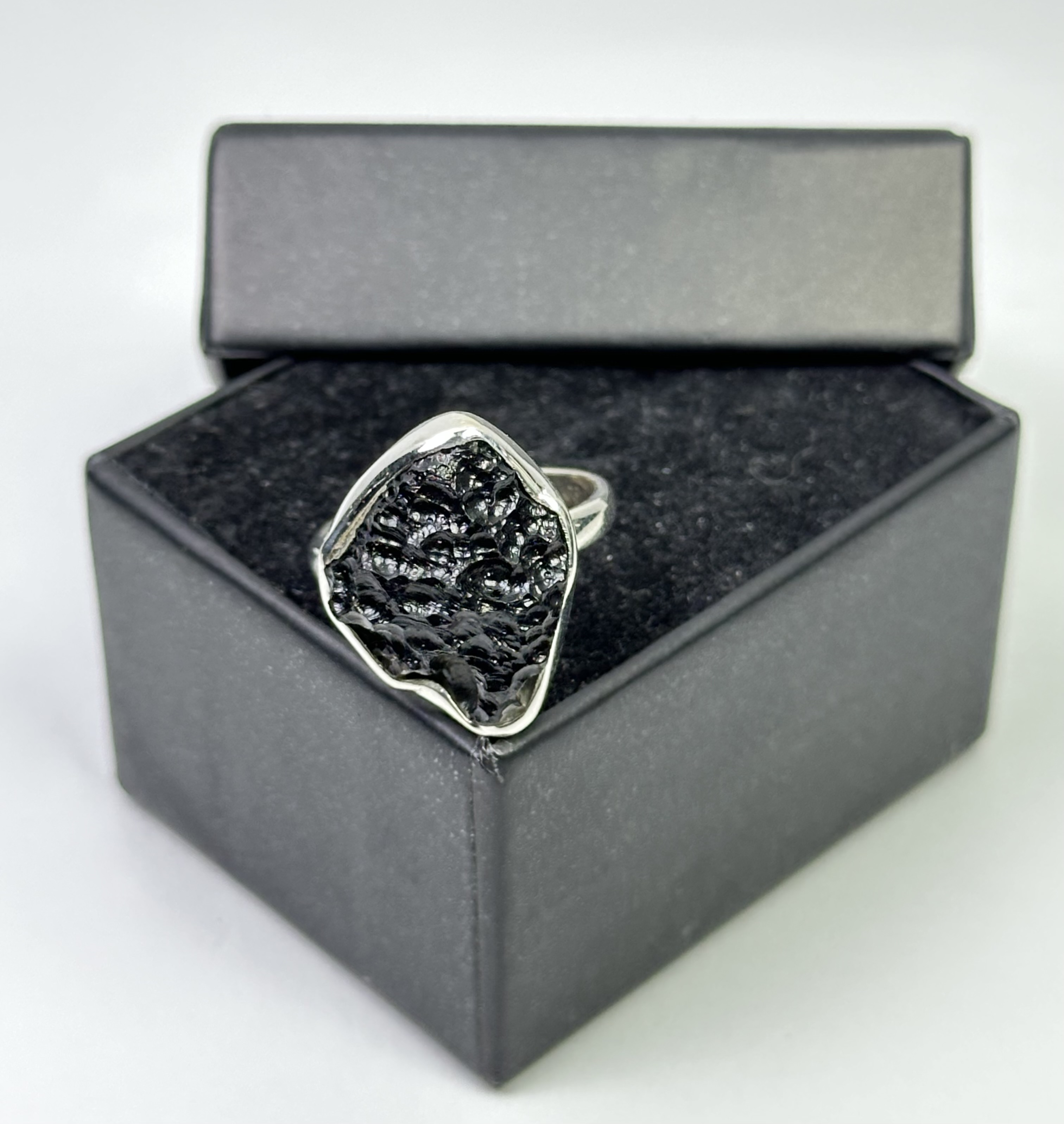 Moldovit Gümüş Yüzük