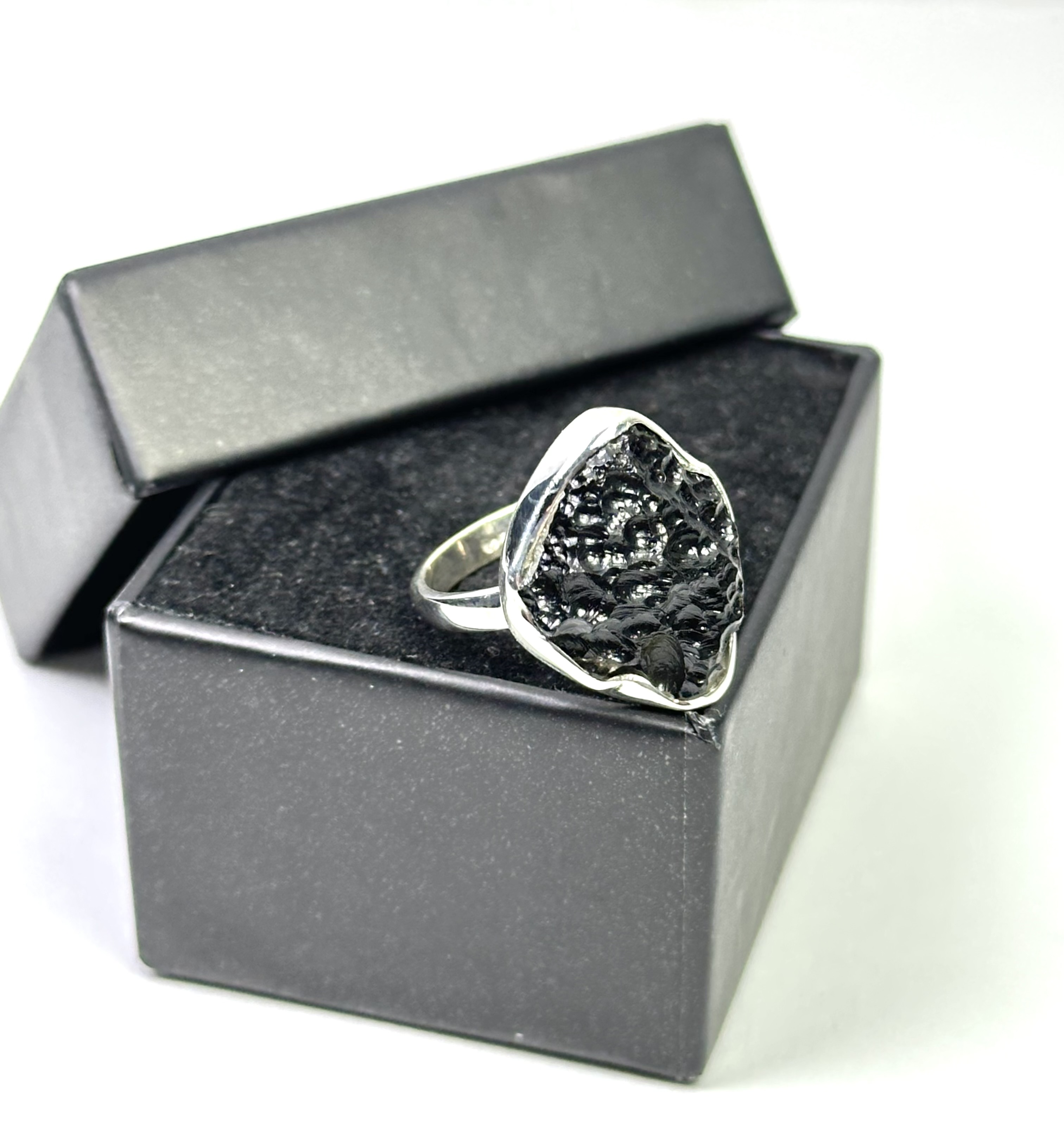 Moldovit Gümüş Yüzük