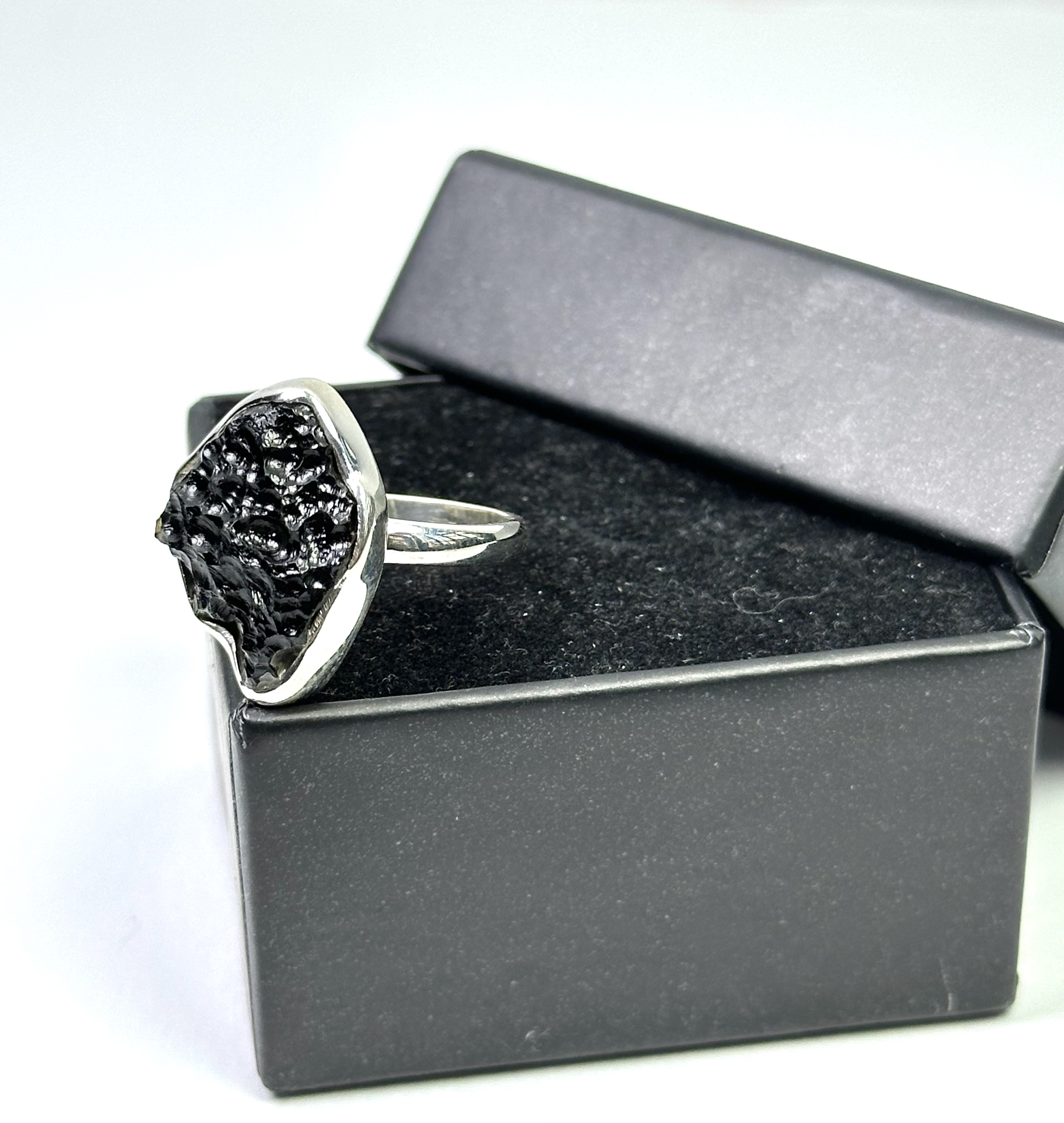 Moldovit Gümüş Yüzük