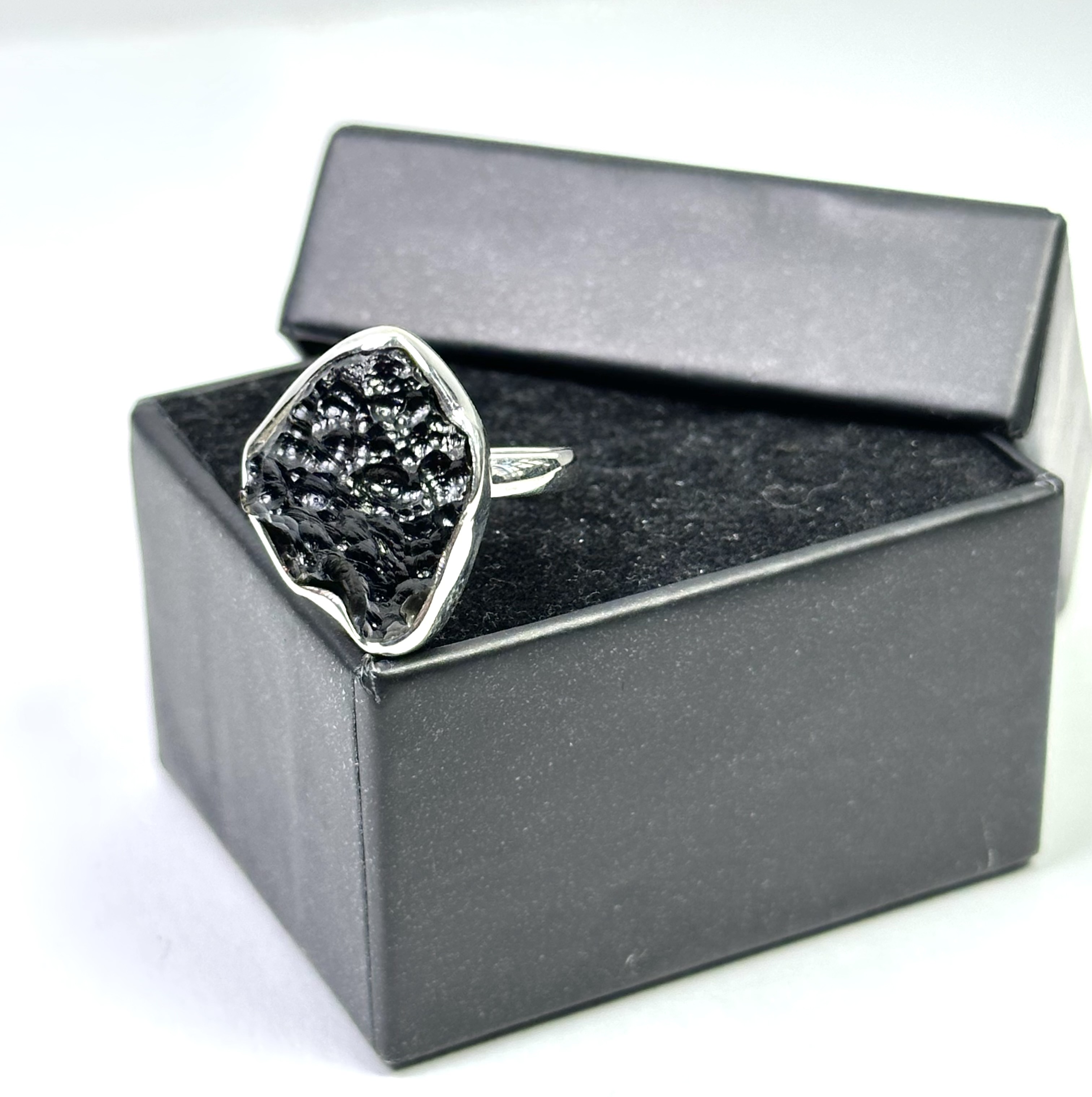 Moldovit Gümüş Yüzük