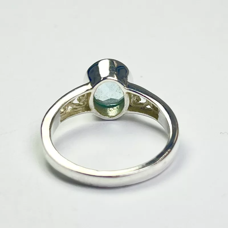 Topaz Taşından Gümüş Yüzük