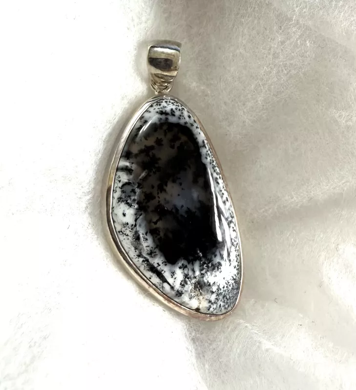 Dendritli opal kolye ucu