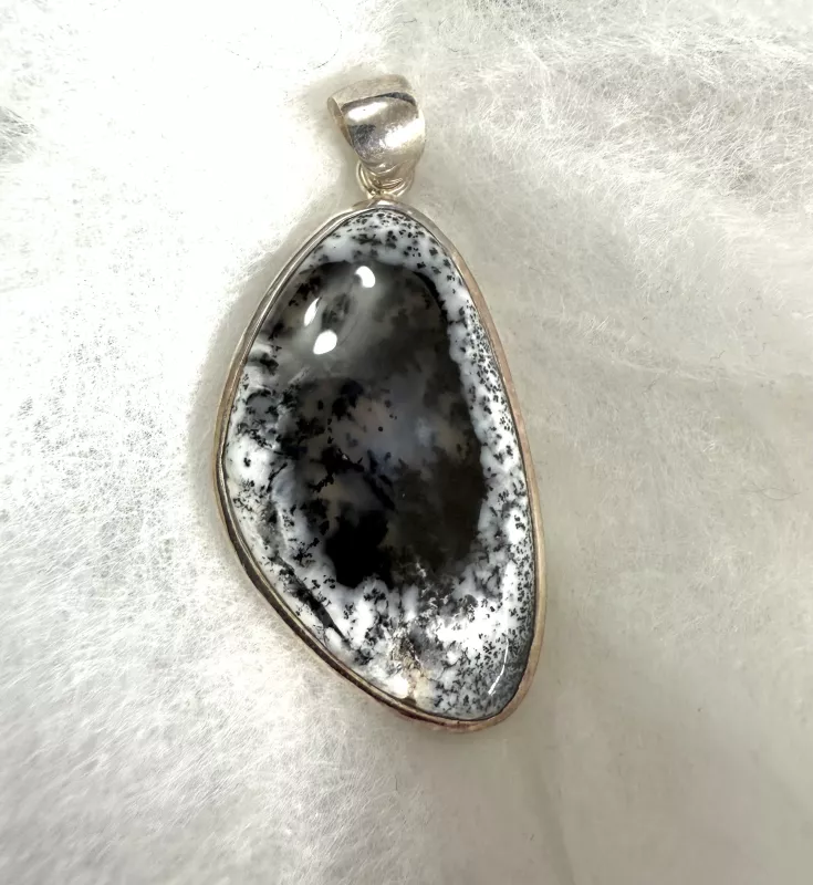 Dendritli opal kolye ucu