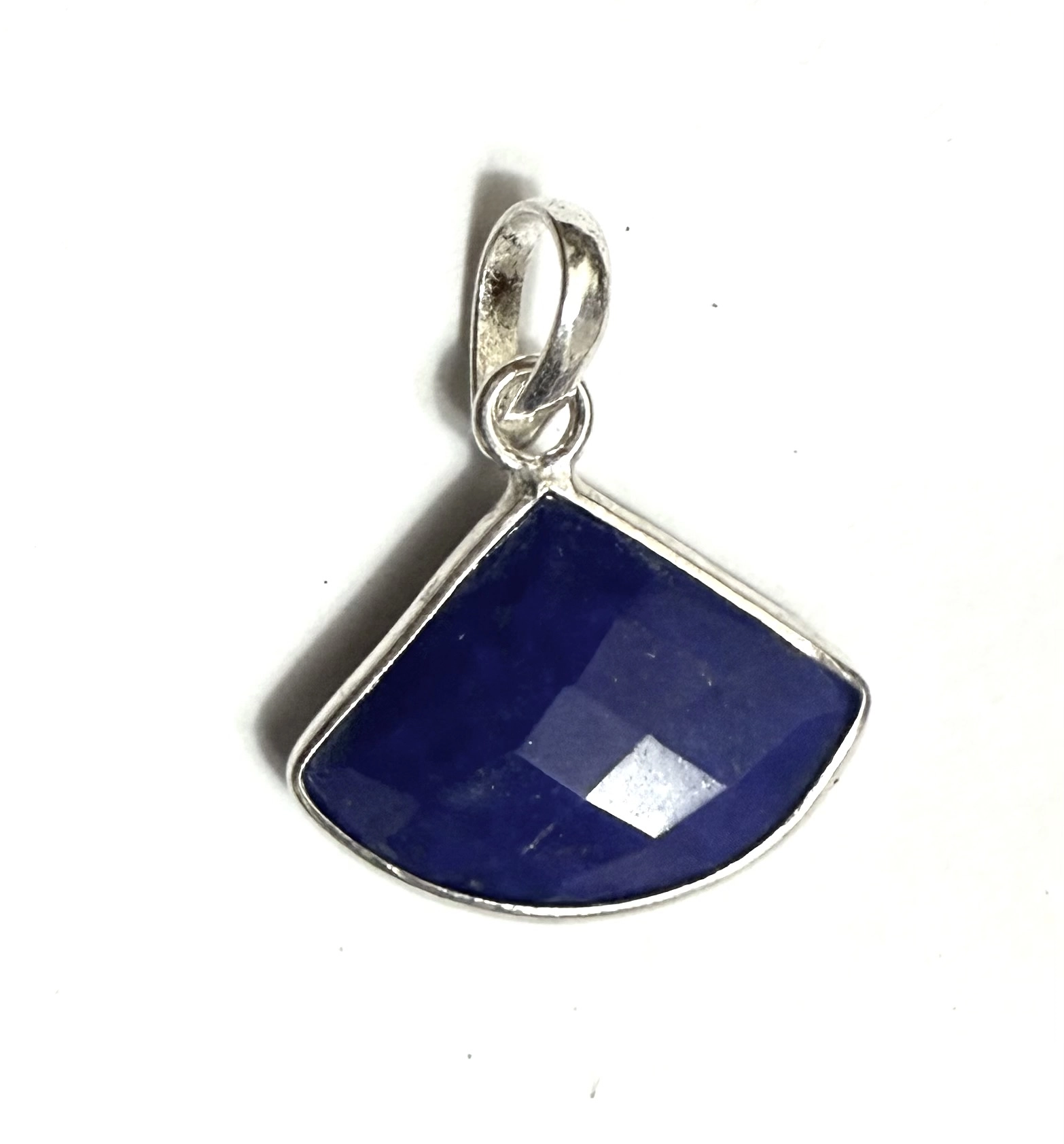 Lapis Taşlı Gümüş Kolye Ucu