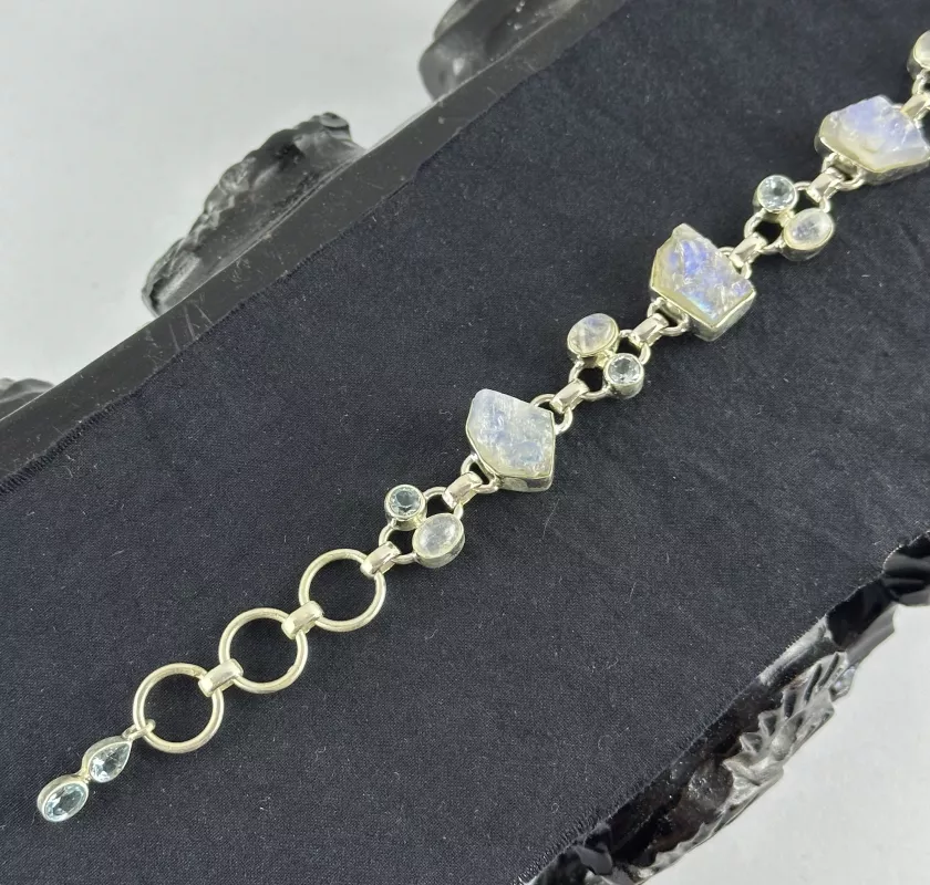 Aytaşı ve Topaz Gümüş Bileklik