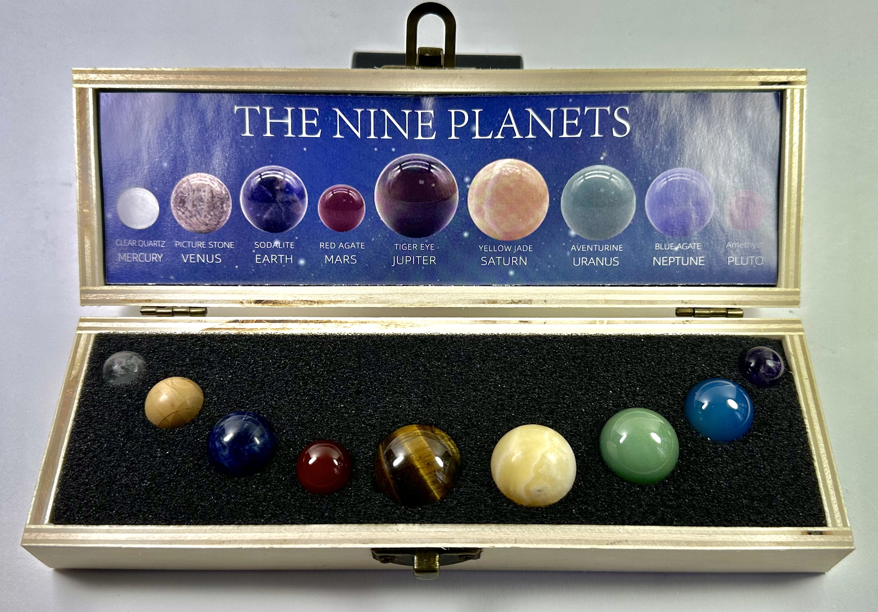 Doğal Taş Koleksiyon Kutusu (Gezegenler)