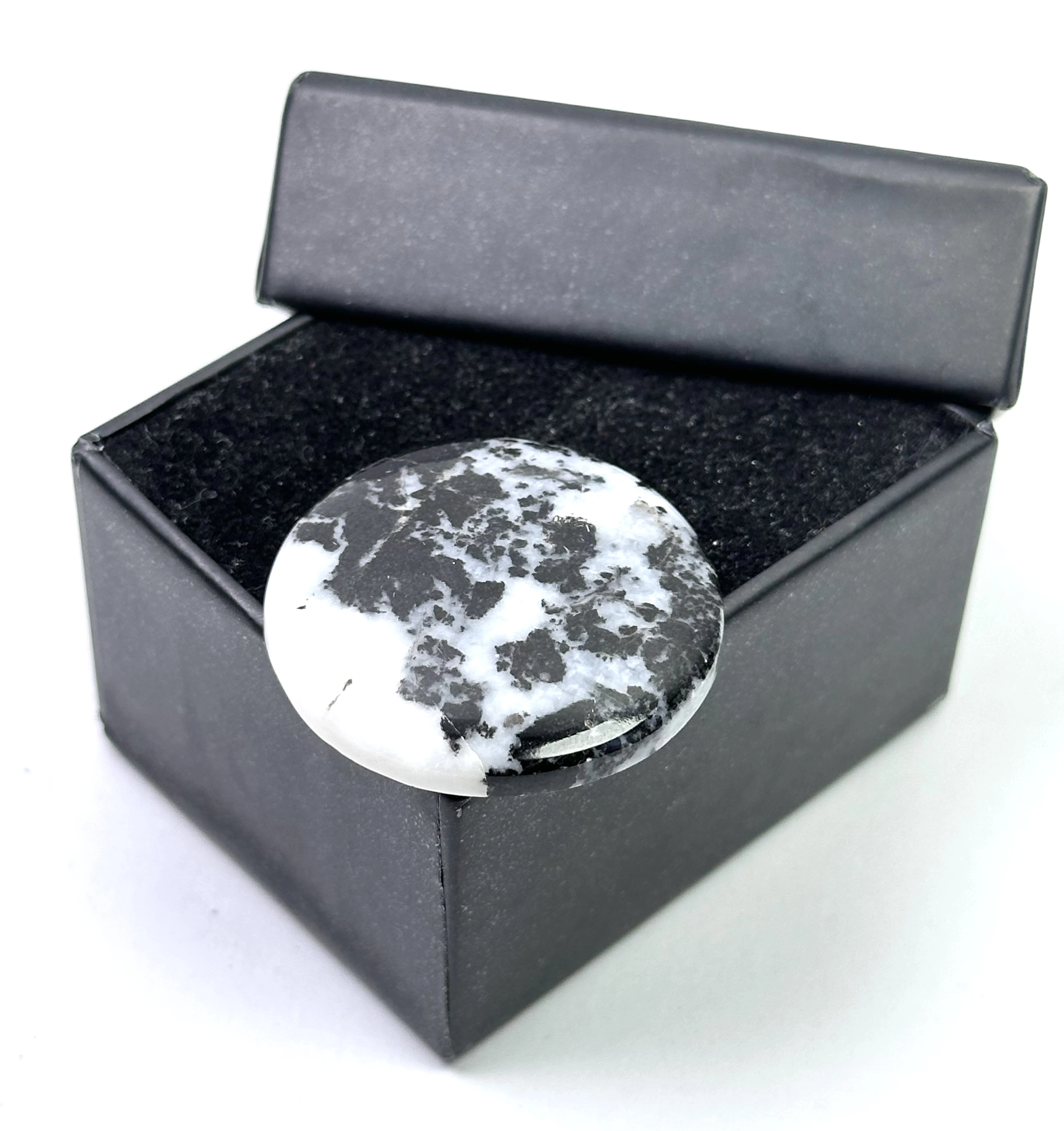 Zebra Jasper Taşından Kaboşon