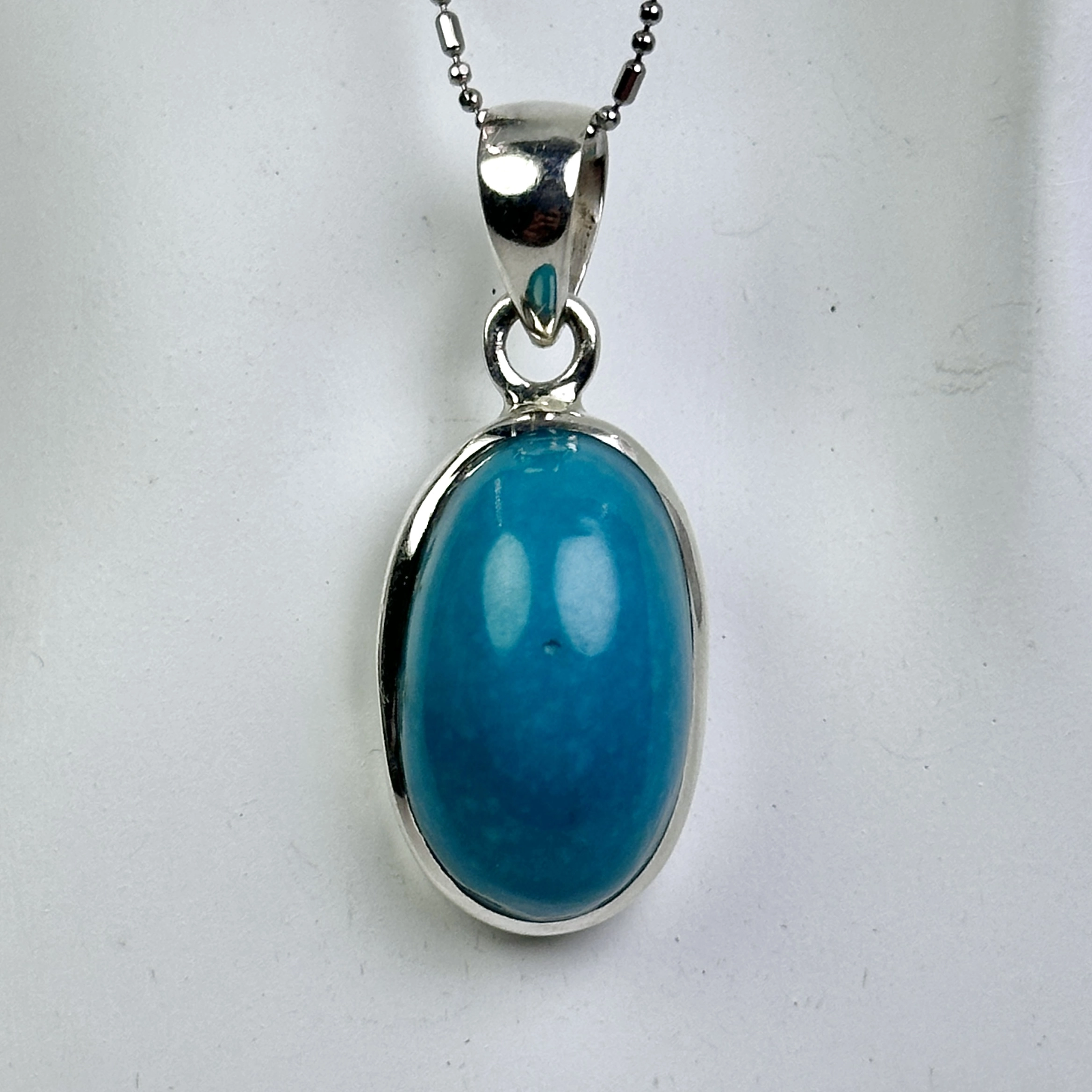 Turkuaz Taşından Gümüş Kolye Ucu