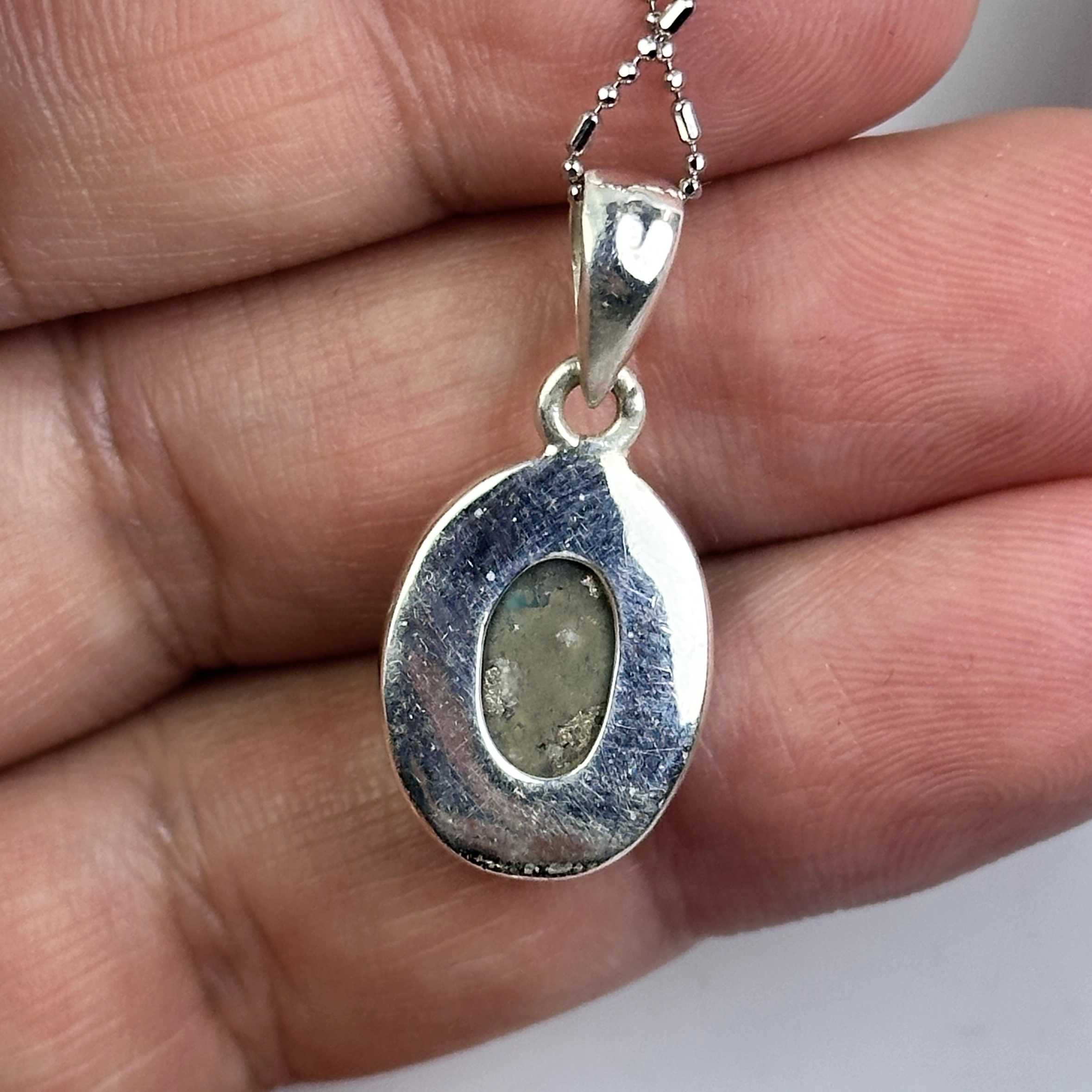 Turkuaz Taşından Gümüş Kolye Ucu