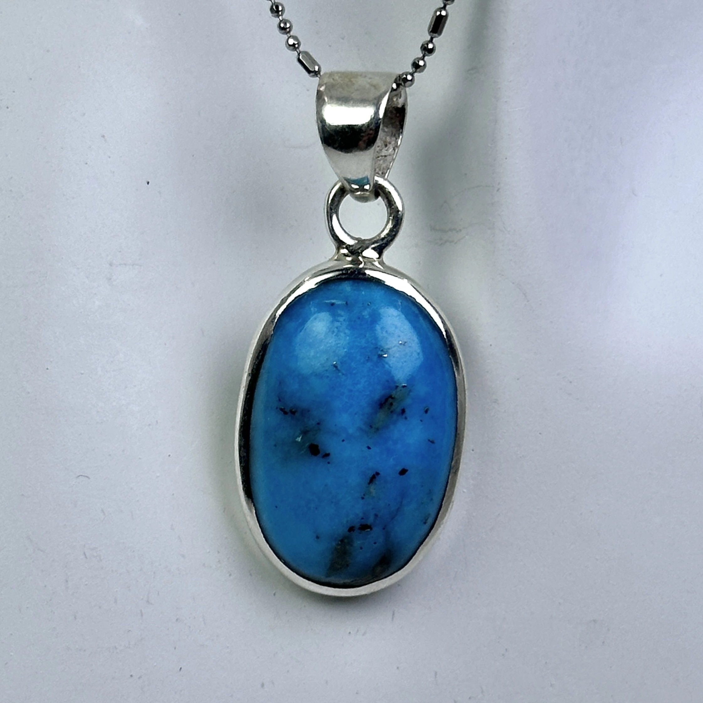 Turkuaz Taşından Gümüş Kolye Ucu