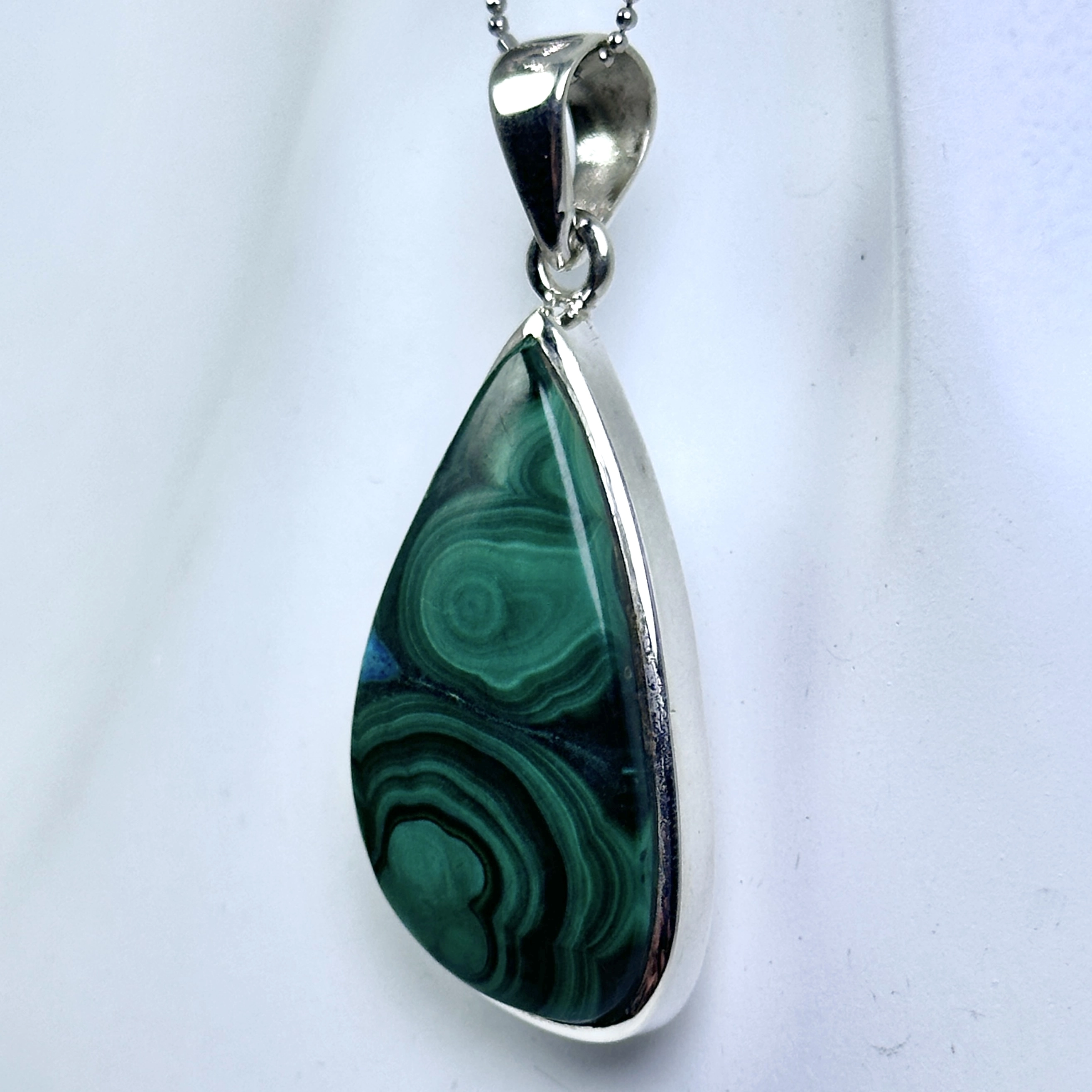 Krizokol & Malahit Gümüş Kolye Ucu