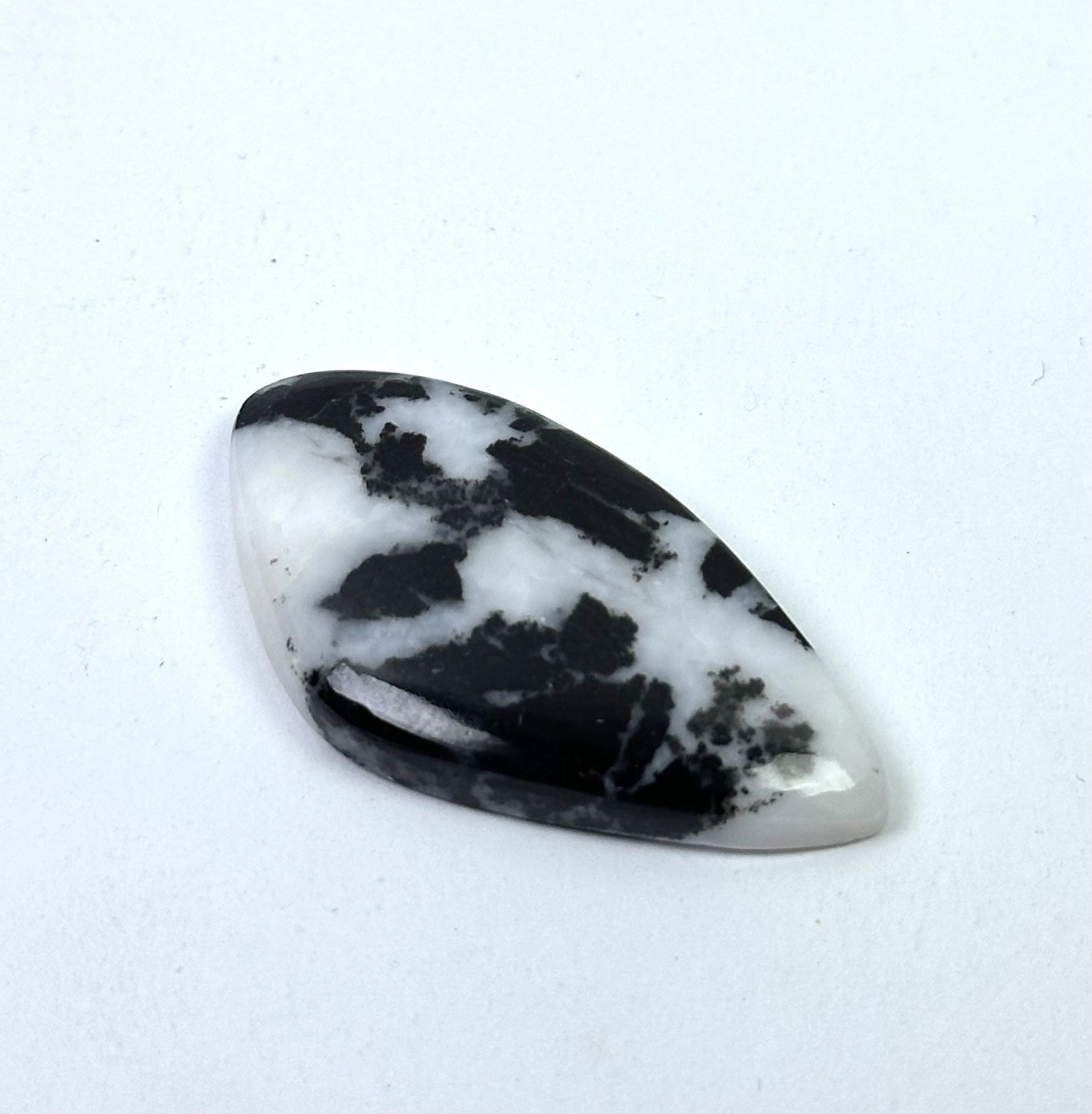 Zebra Jasper Taşından Kaboşon