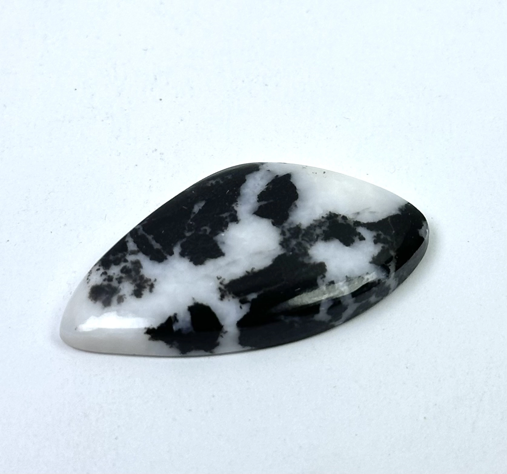 Zebra Jasper Taşından Kaboşon