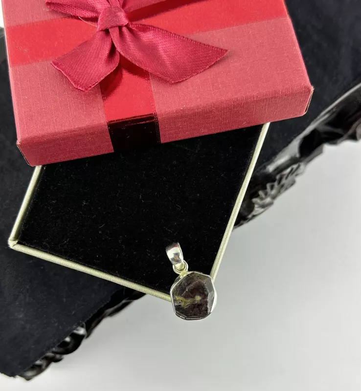 Garnet Gümüş Kolye Ucu