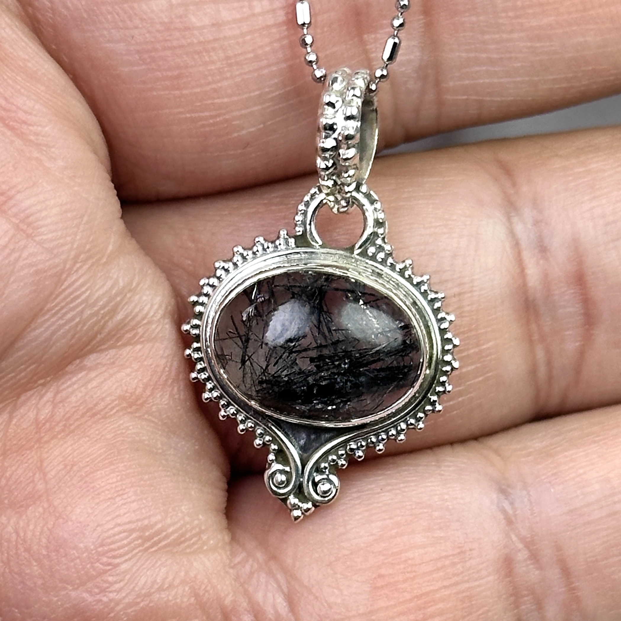 Rutilli Kuvars Kolye Ucu