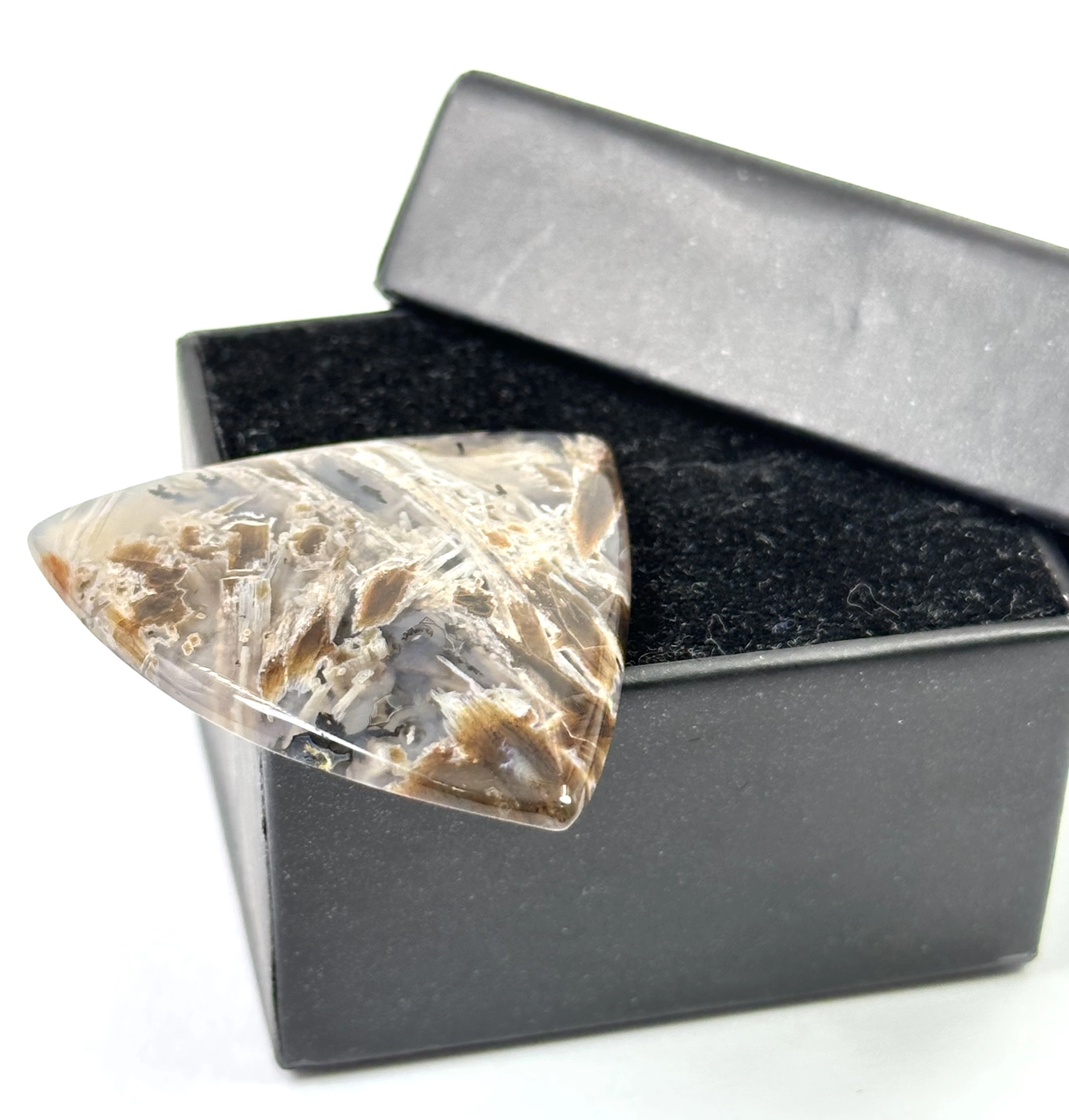 Çubuk Akik Taşlı Kaboşon