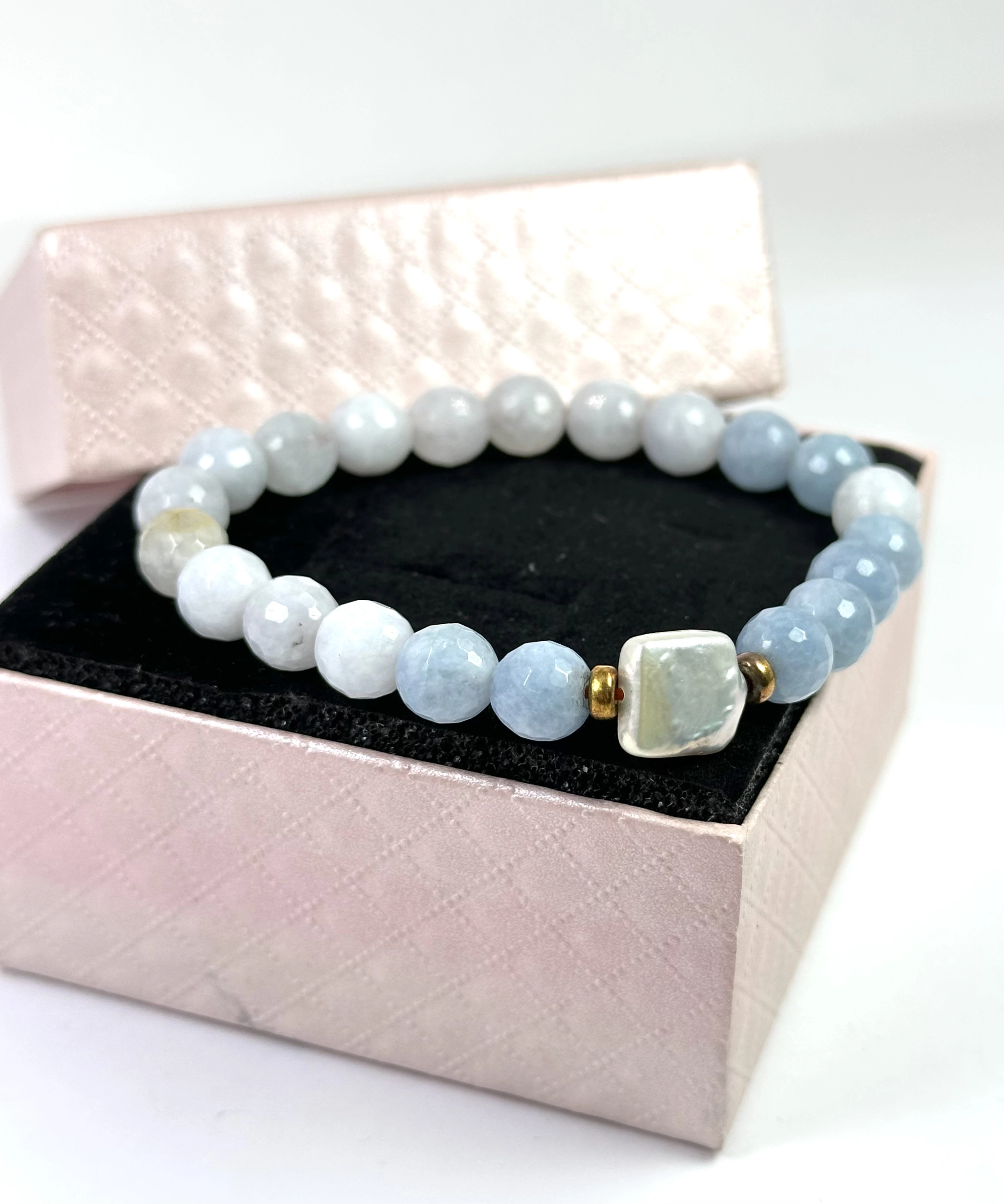 Akuamarin Taşlı Bileklik