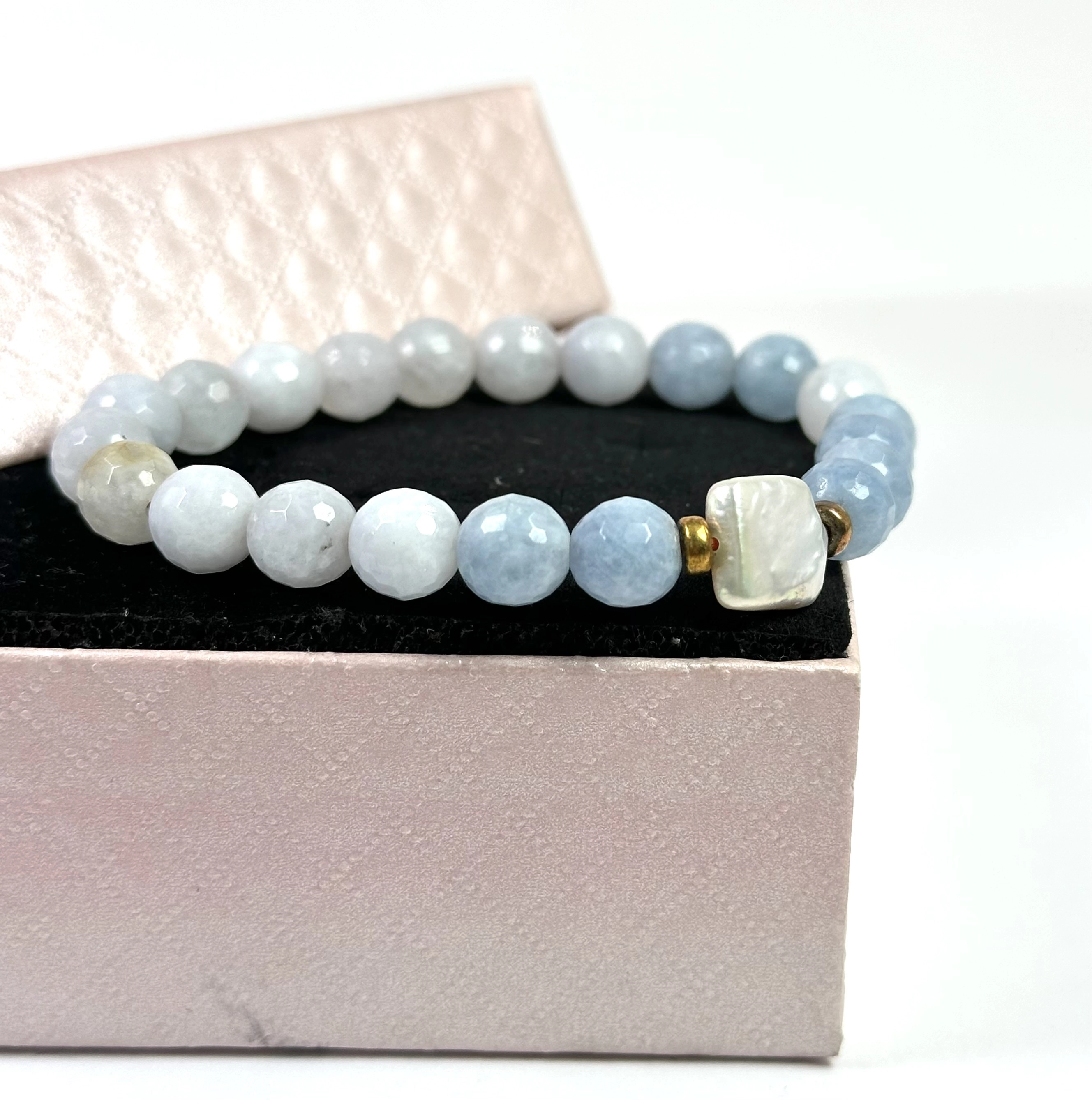 Akuamarin Taşlı Bileklik