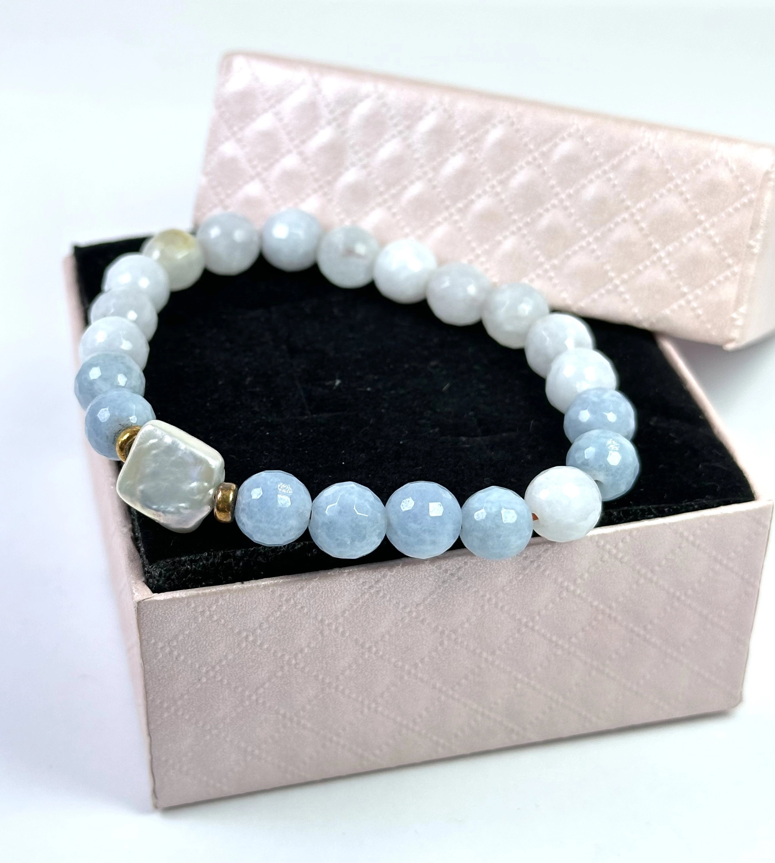 Akuamarin Taşlı Bileklik