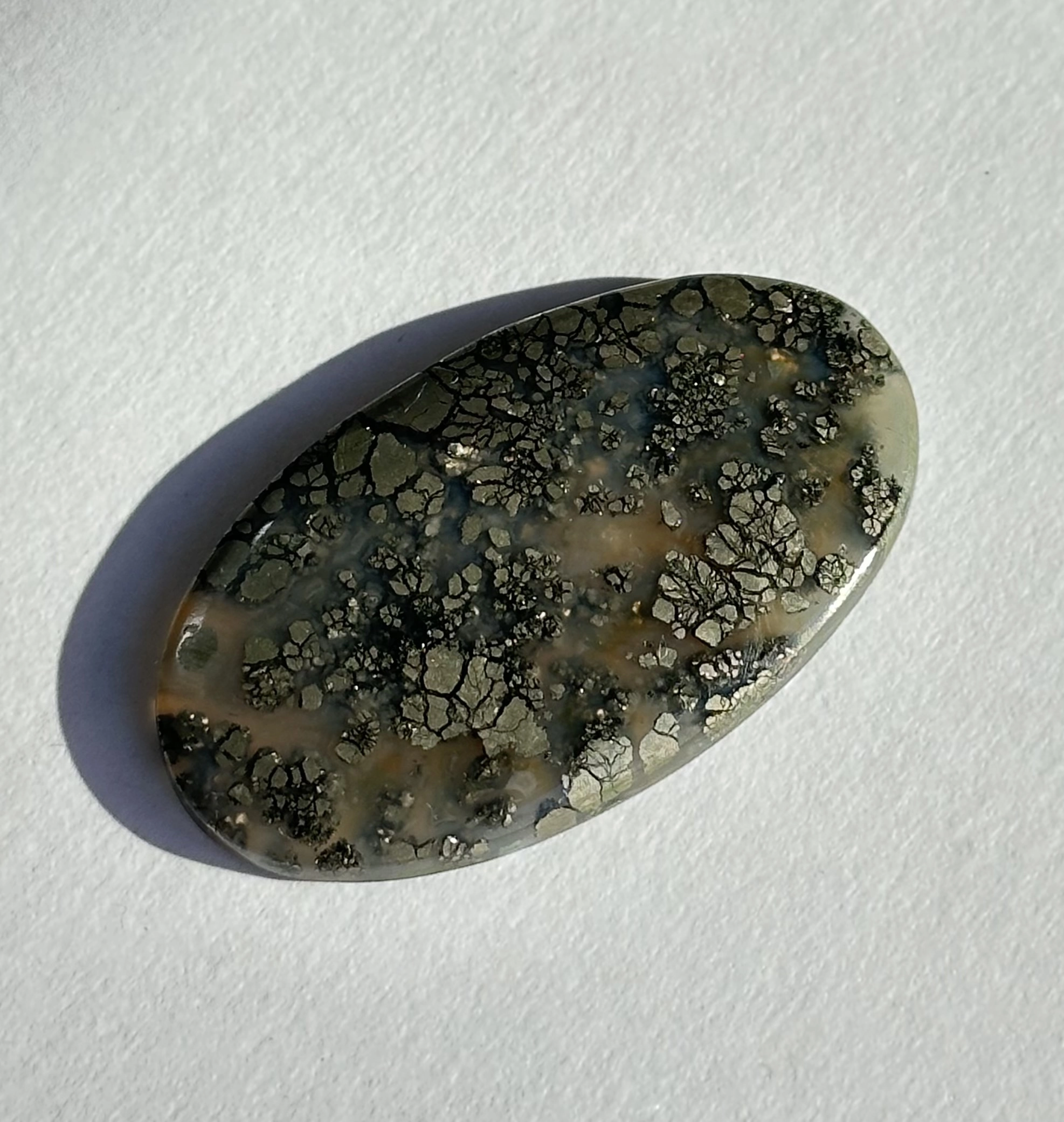 Gerçek Markazit Taşından Kaboşon