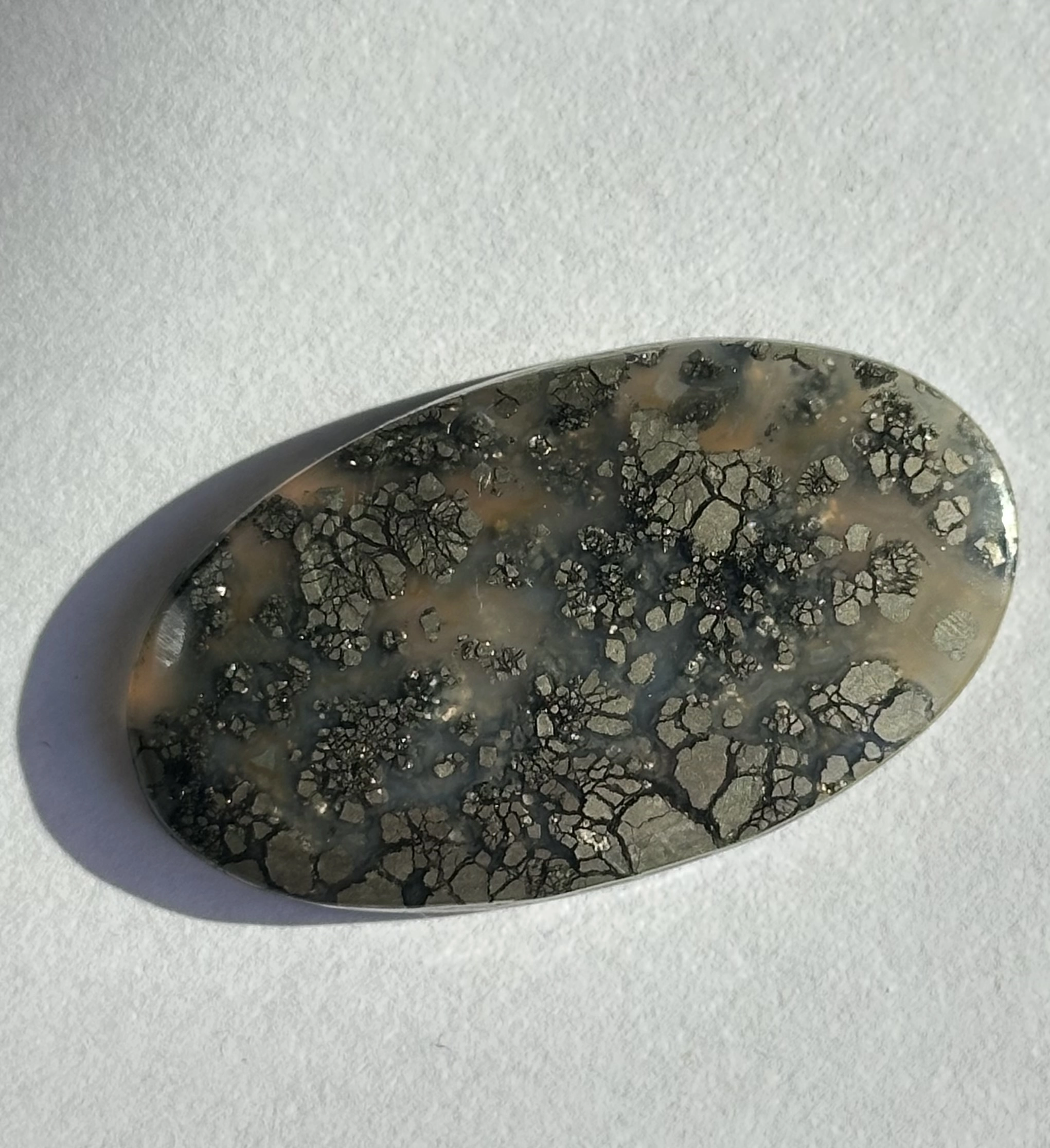 Gerçek Markazit Taşından Kaboşon