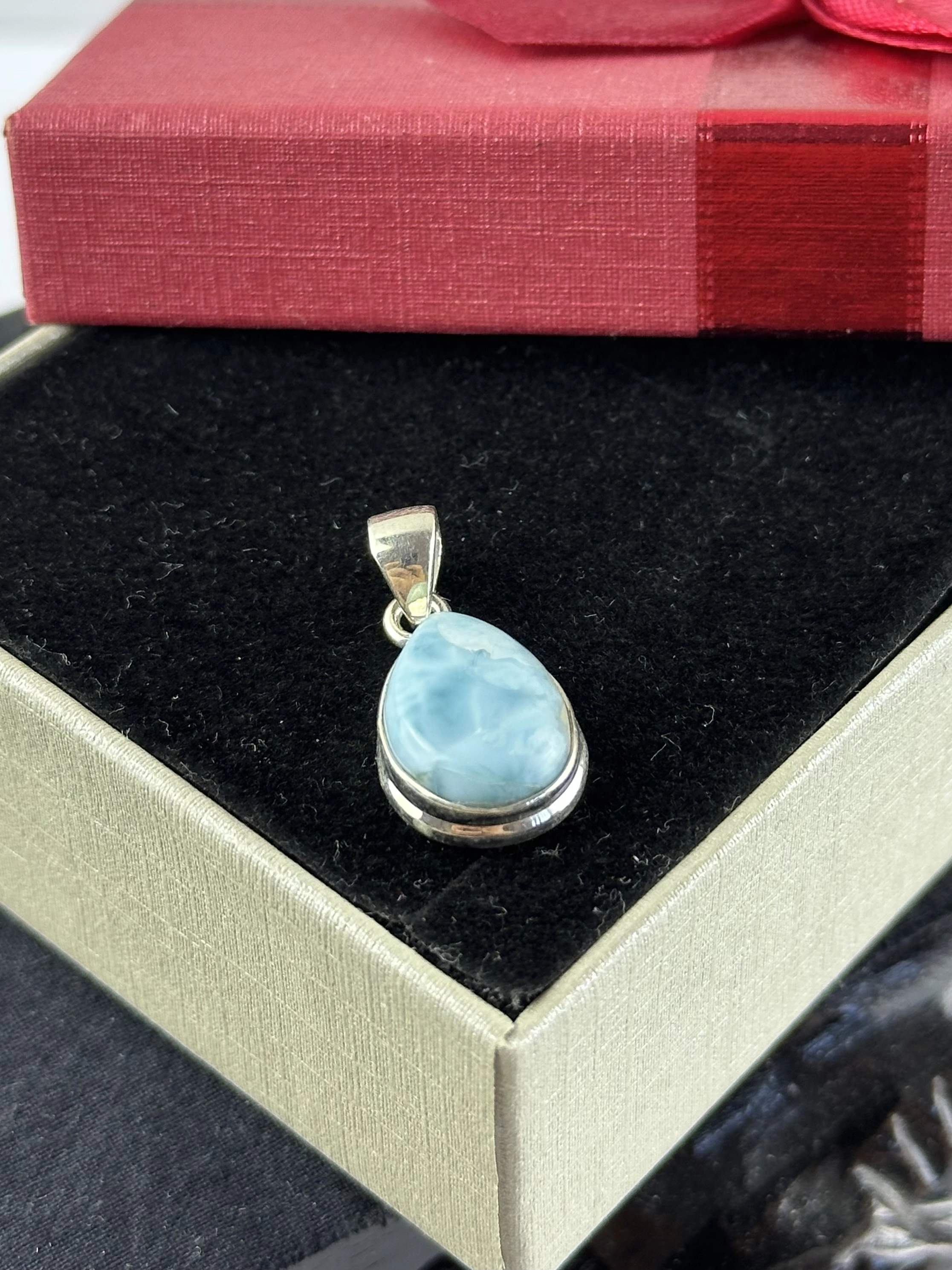 Larimar Gümüş Kolye Ucu