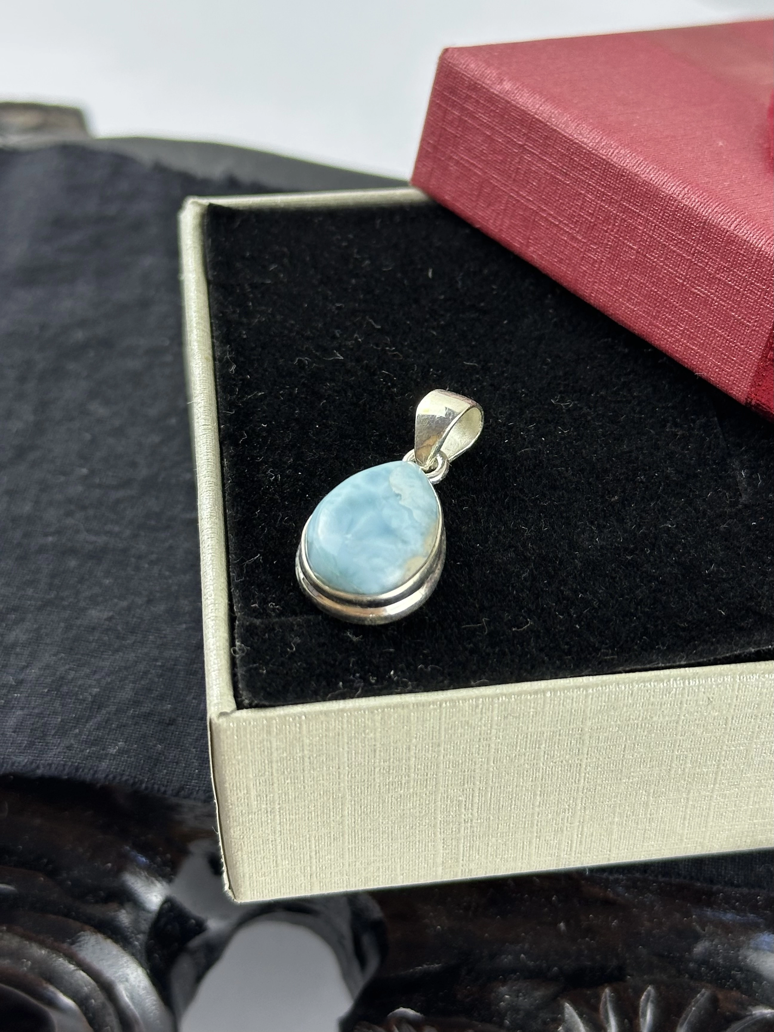 Larimar Gümüş Kolye Ucu