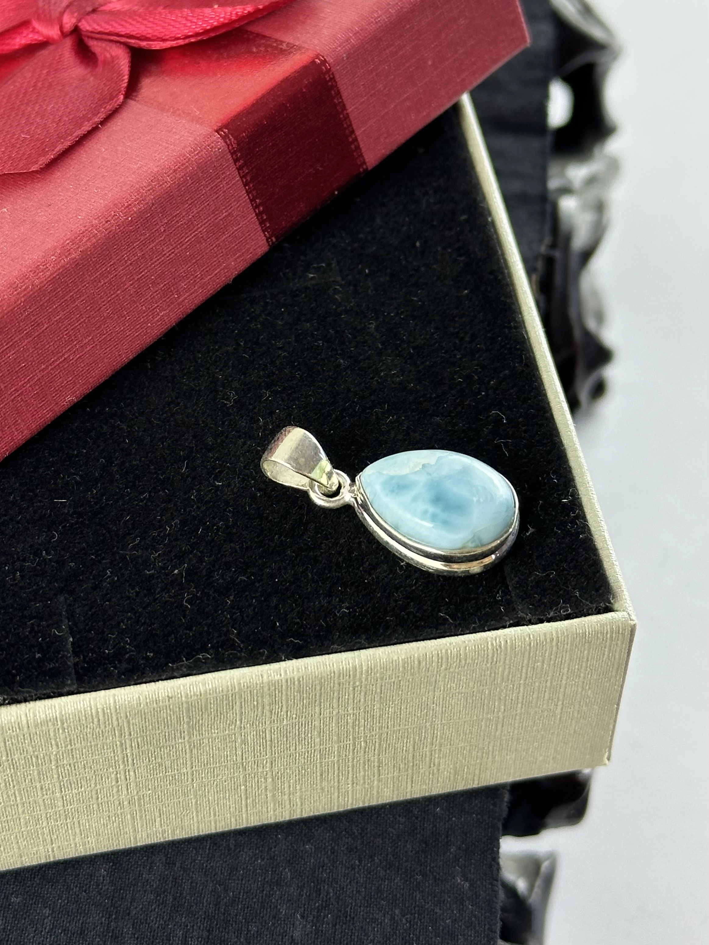 Larimar Gümüş Kolye Ucu