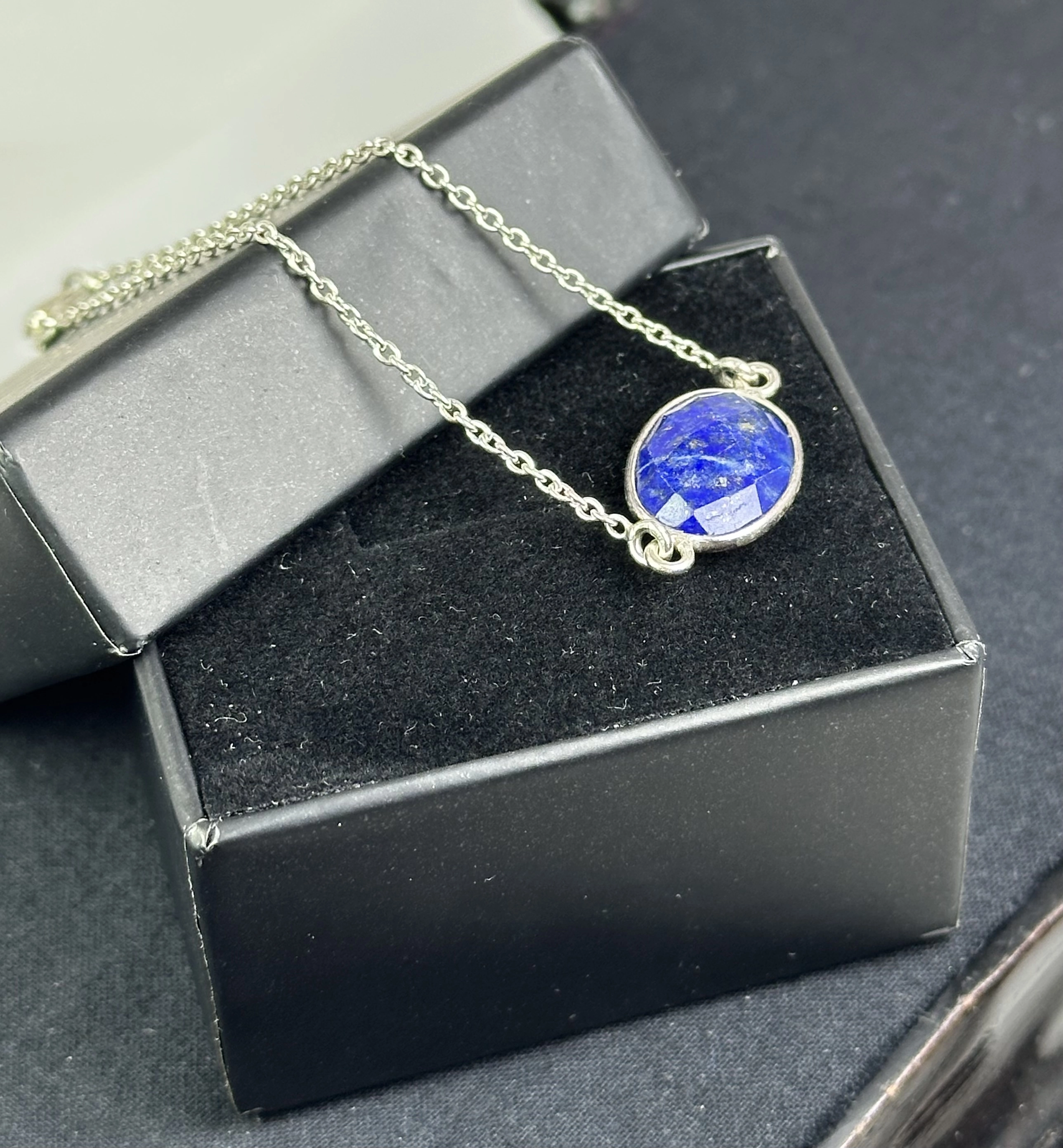 Lapis Taşlı Gümüş Bileklik