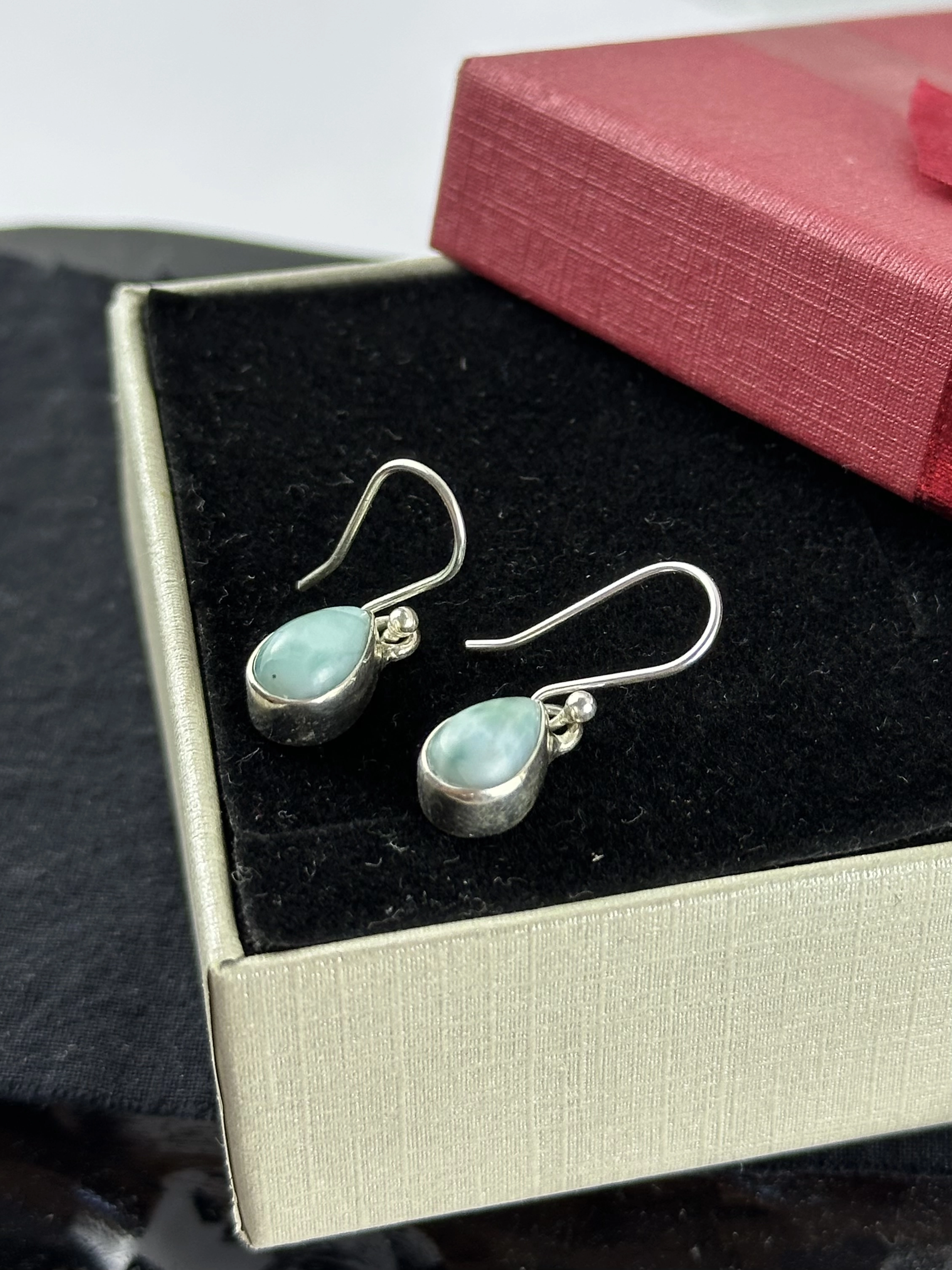 Larimar Gümüş Küpe