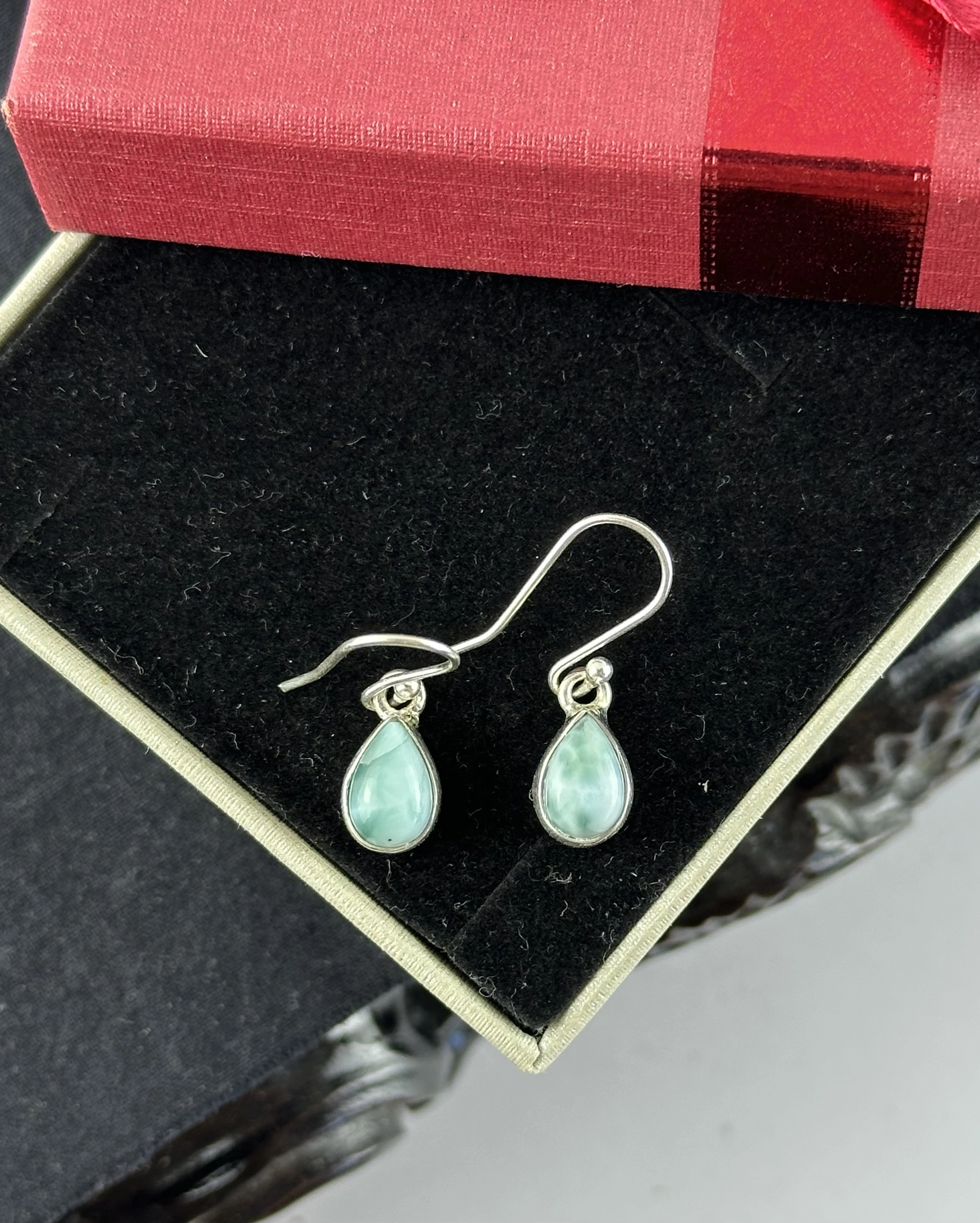 Larimar Gümüş Küpe